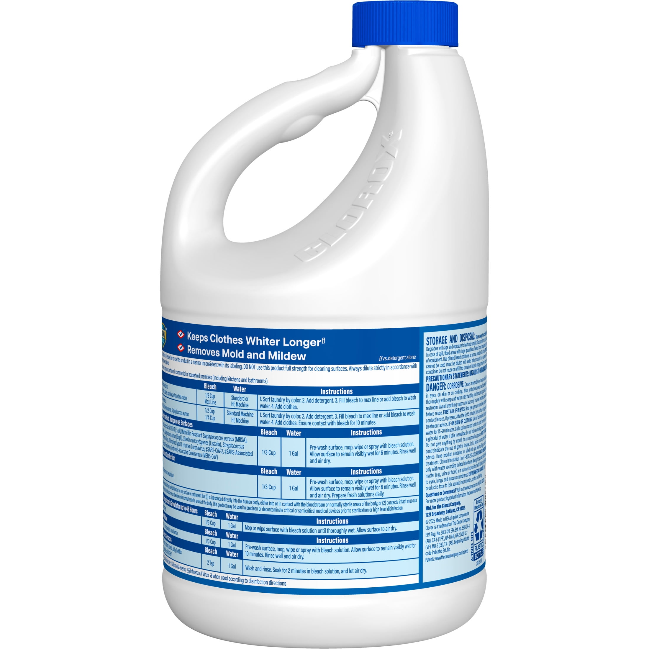 Clorox Disinfecting Liquid Bleach Cleaner, Regular Scent (81 fl oz) kj97c