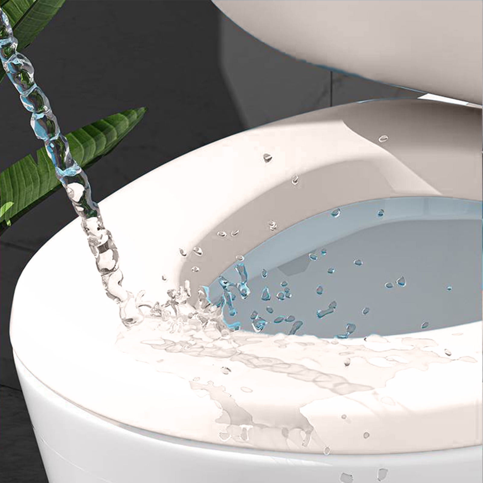 RoamHome Soft Close Round Toilet Seat, Quiet Slow-Closing Durable Plastic, Easy Install & Stable Design (White, 16x13 in) nr53o