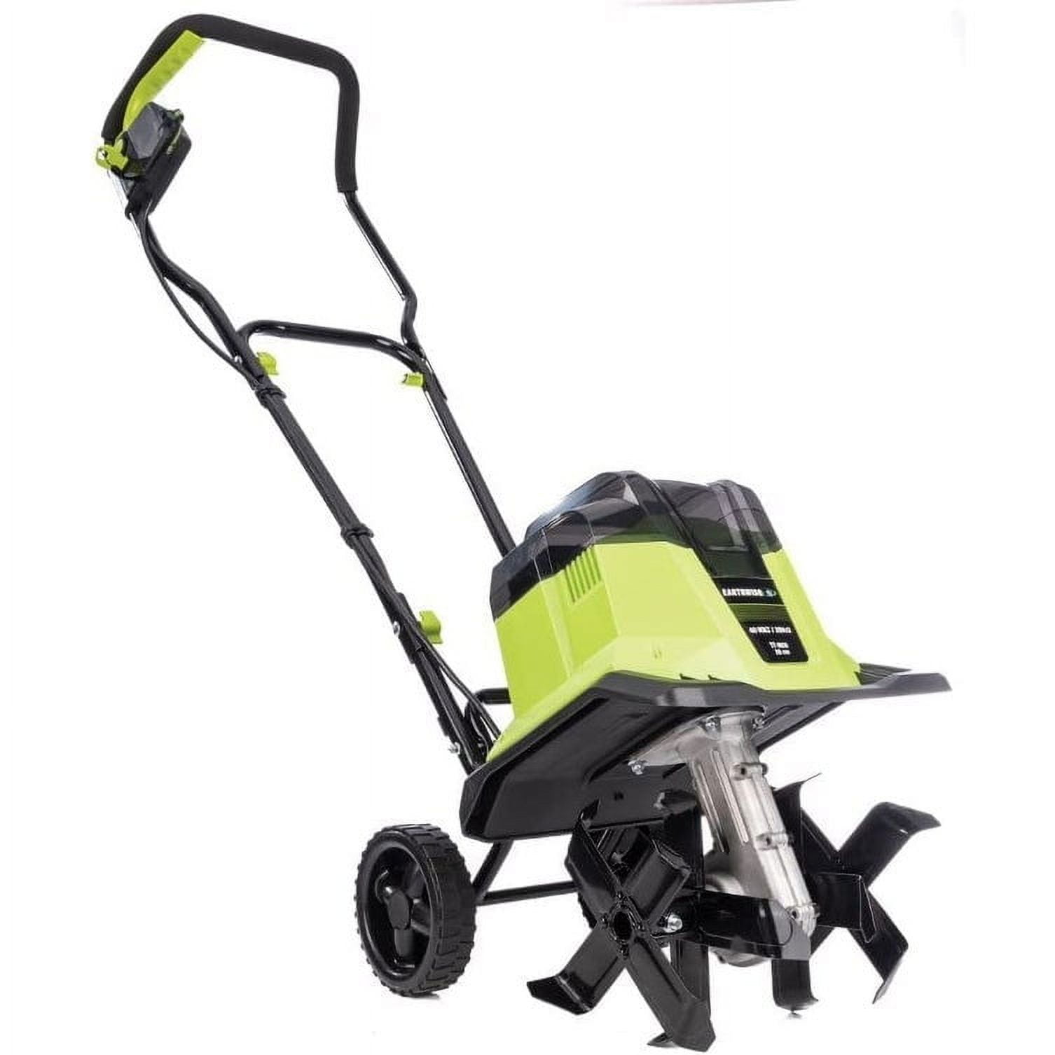 Earthwise 11-Inch 2x20-Volt Cordless Electric Garden Tiller and Cultivator (11 in) 01cag