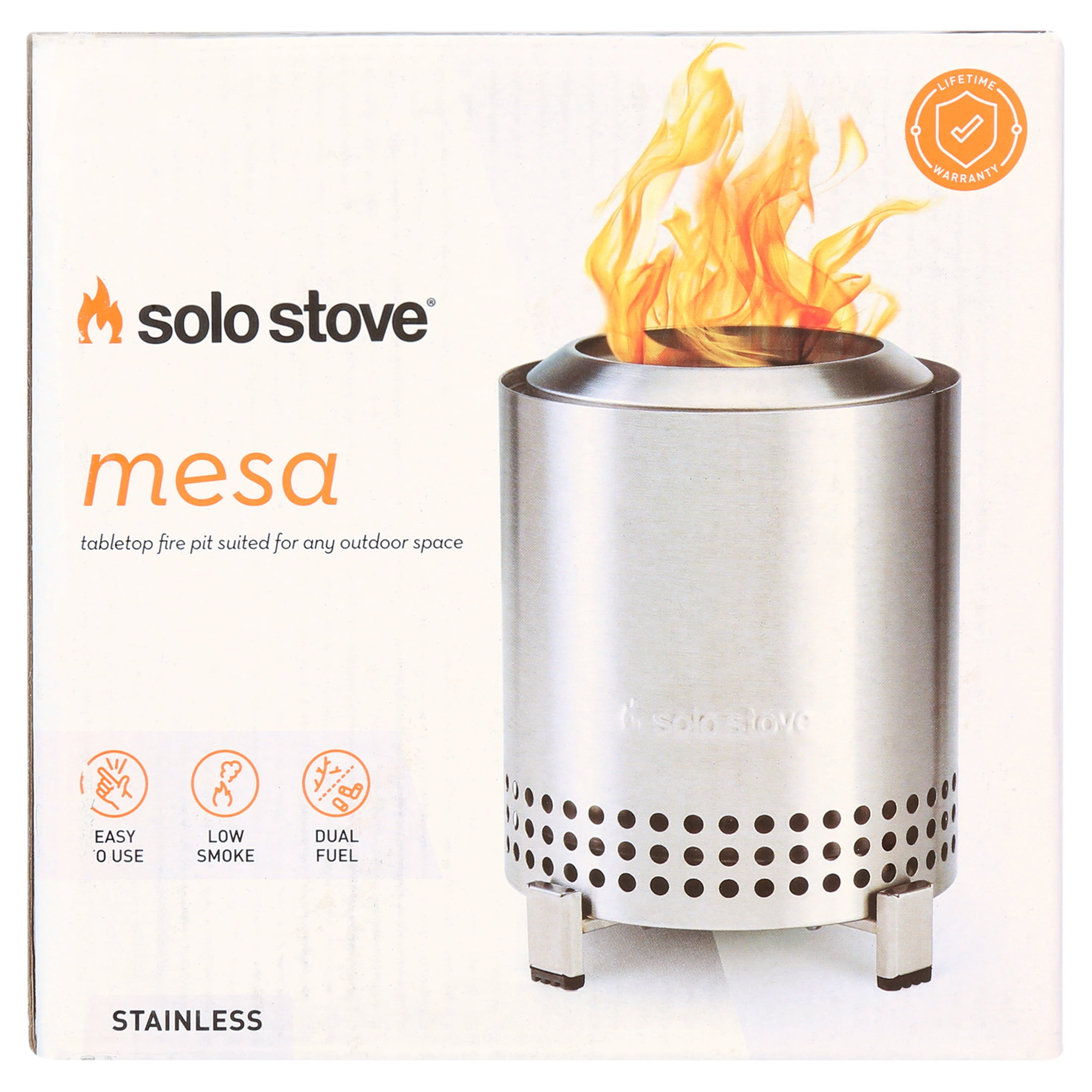 Solo Stove Mesa Tabletop Firepit, Portable Smokeless Design (Silver, 5 in) 2ayw2 - Image 2