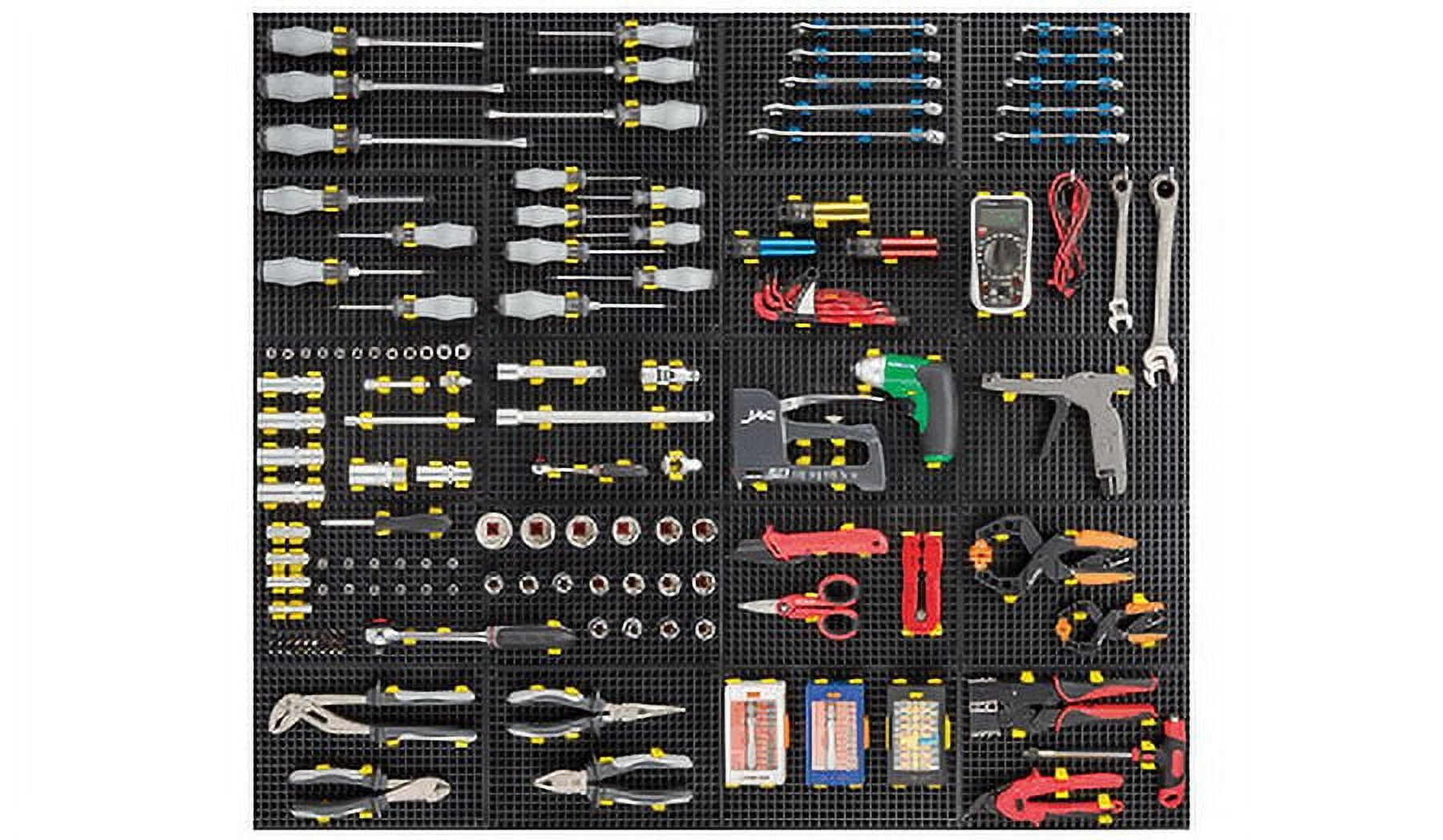 Organizer Genie Tool Organizer Kit with Pegboards and Socket Holders (Black, 76-Piece Set) dv62r