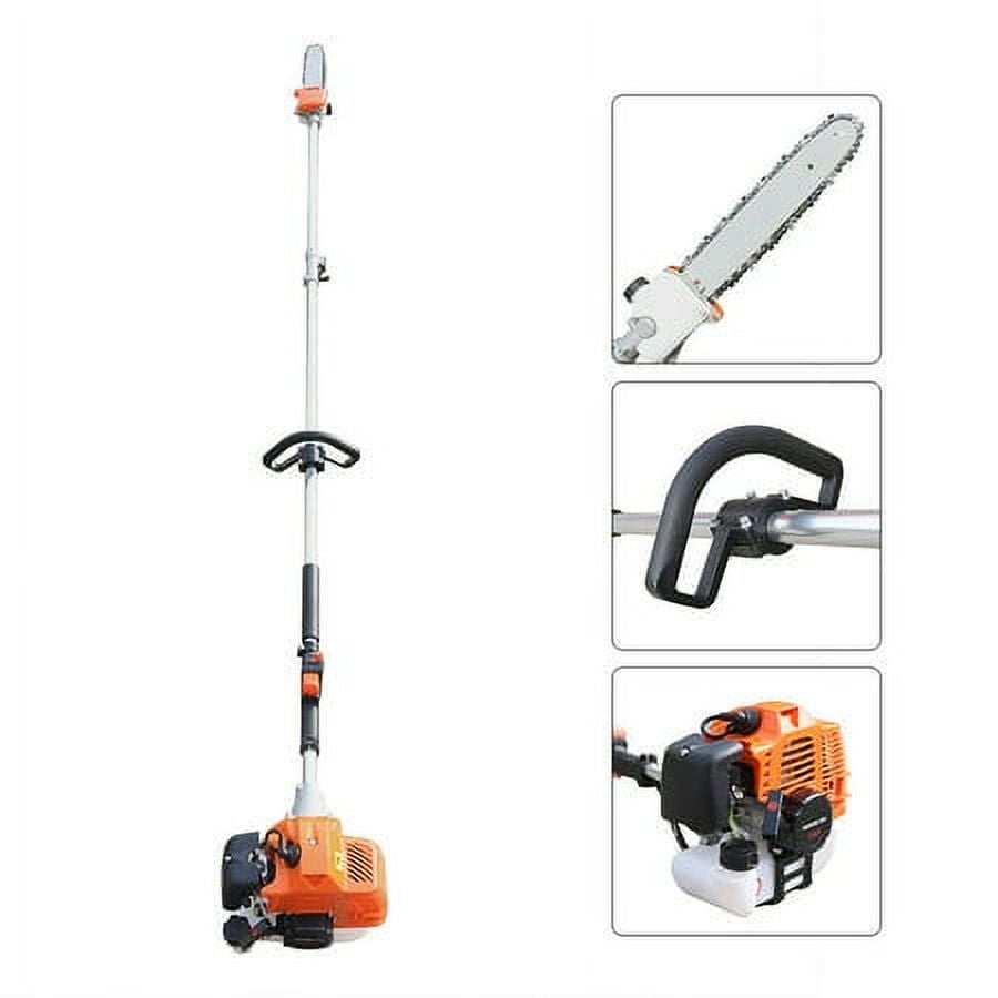Generic 52cc Gas Pole Saw, High Reach Tree Pruner for Landscaping and Branch Trimming (7.5 ft) mmqy7