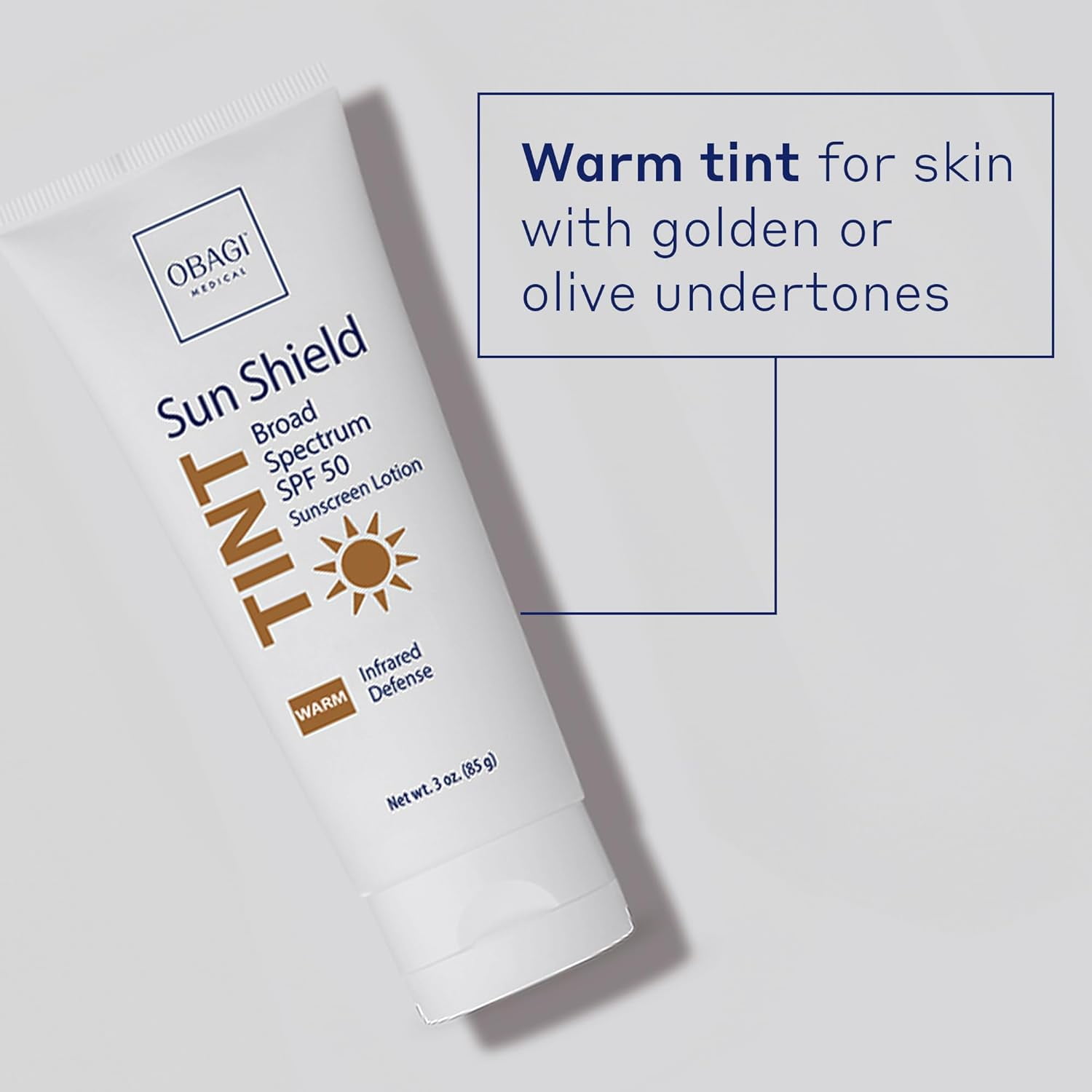 Obagi Sun Shield Tint Broad Spectrum SPF 50 Sunscreen (Warm, 3 oz) sd98j