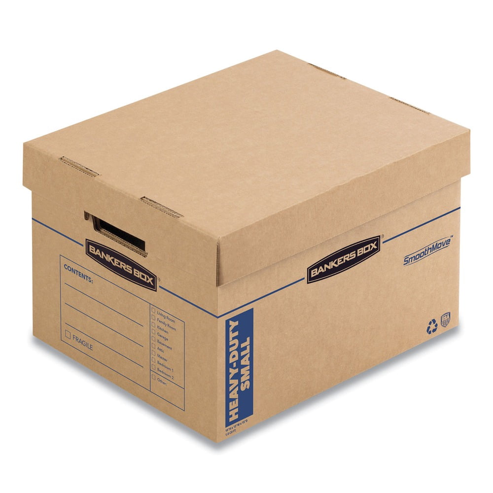 Bankers Box SmoothMove Maximum Strength Moving Boxes (Kraft, 8 Pack) vax4k