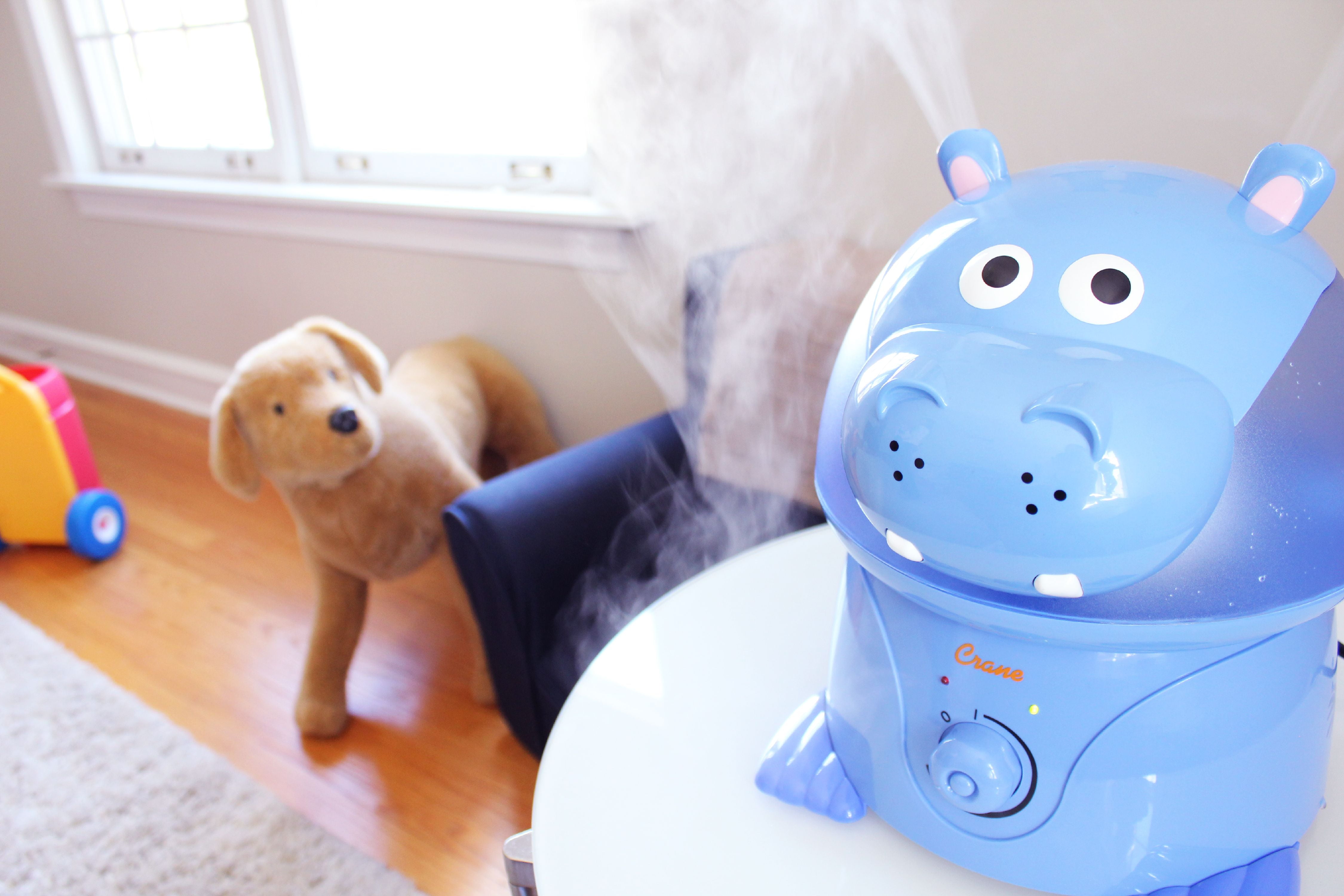 Crane Adorable Ultrasonic Cool Mist Humidifier (Hippo, 1 Gallon) ed7p9