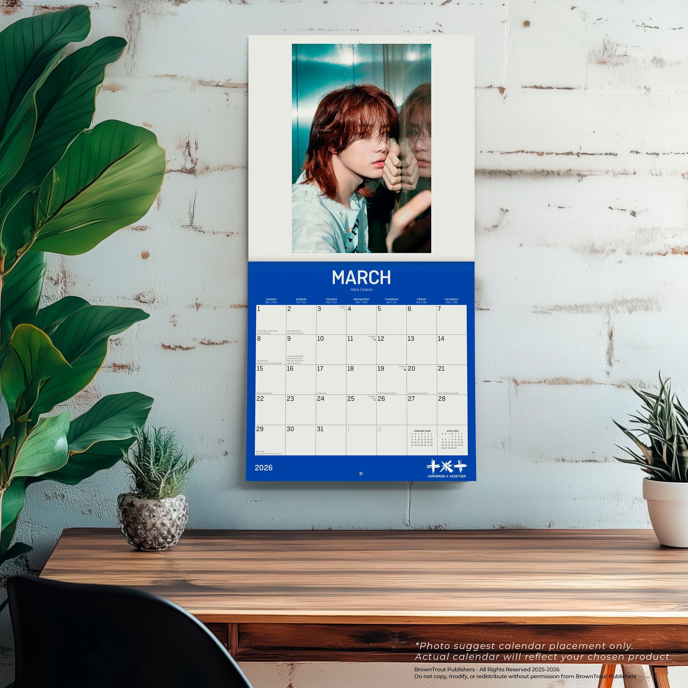 BrownTrout TXT Official 2026 Wall Calendar (12 in x 24 in) 0hpr8