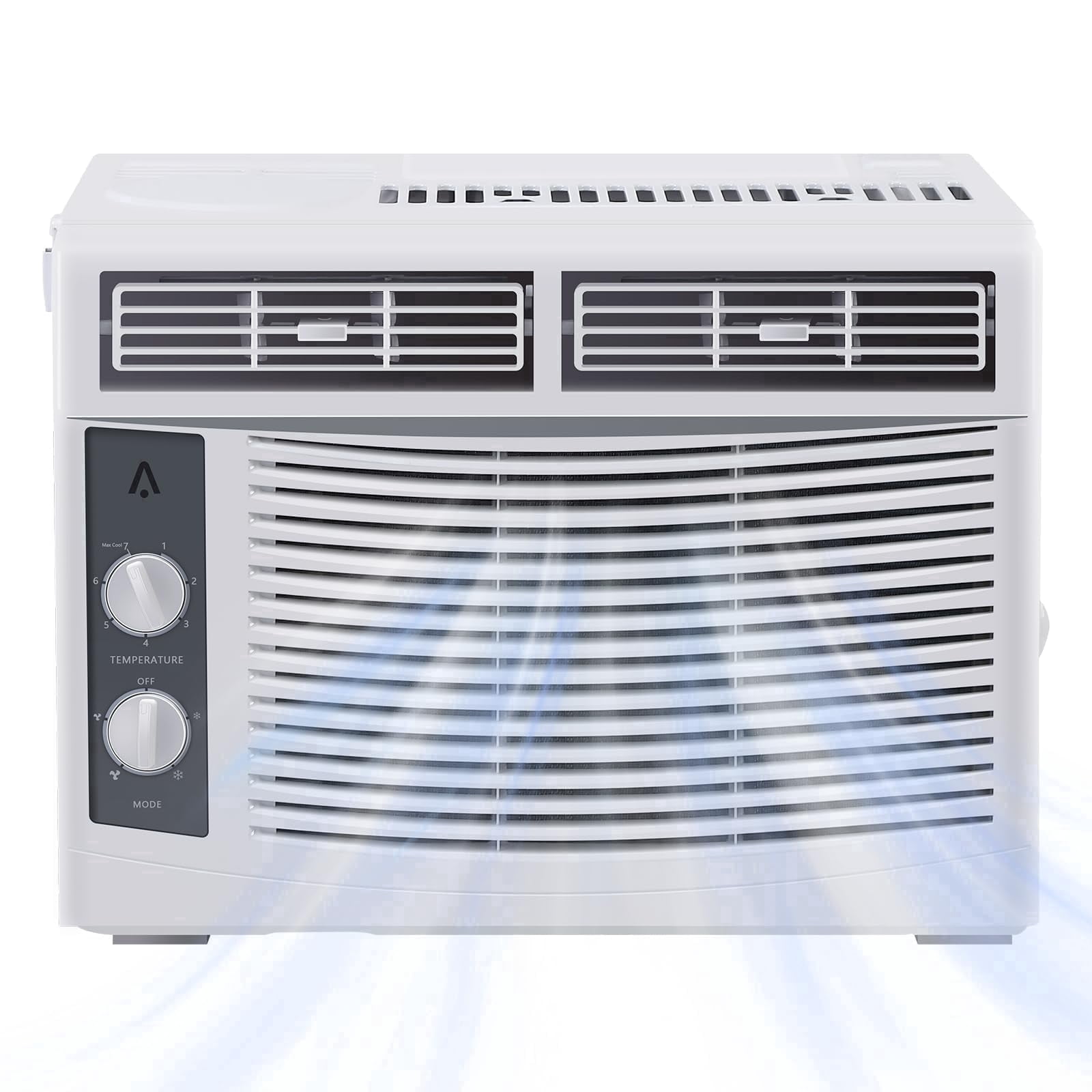 Towallmark 5000 BTU Window Air Conditioner, Compact Cooling for Bedrooms and Offices (White, 16 in x 13 in x 12 in) bpec6