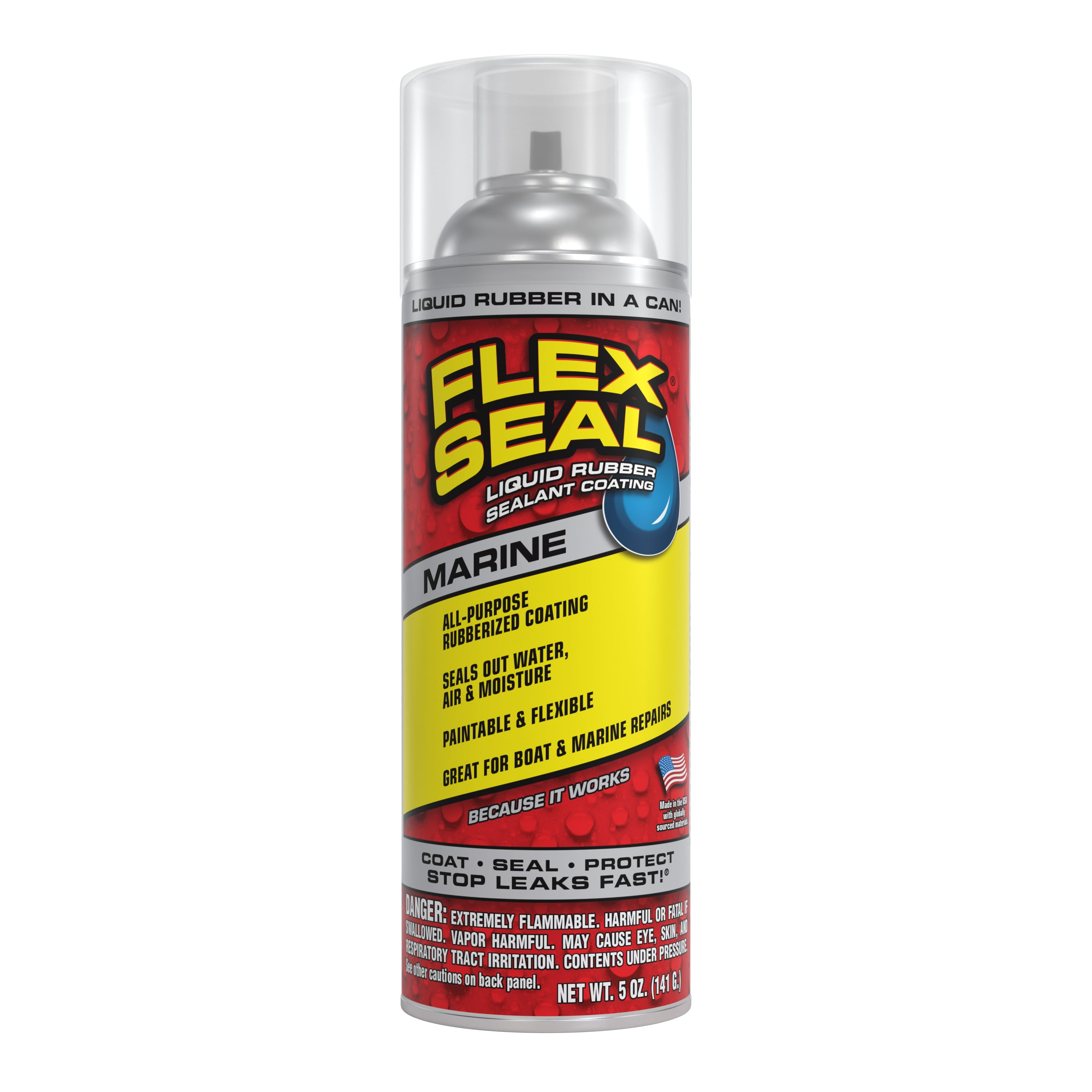 Flex Seal Liquid Rubber Marine Sealant Coating (Clear, 5 oz) ap8r3