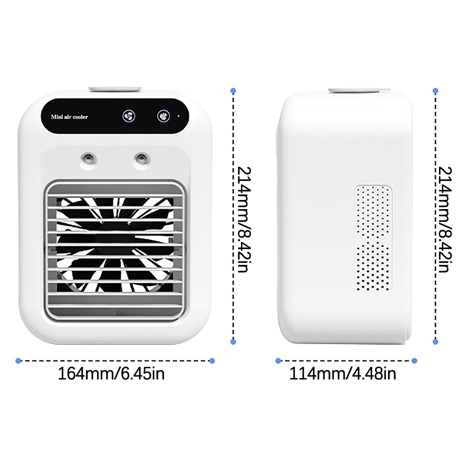 RnemiTe-amo Portable Desktop Air Conditioner Fan (White, 1 Unit) danco