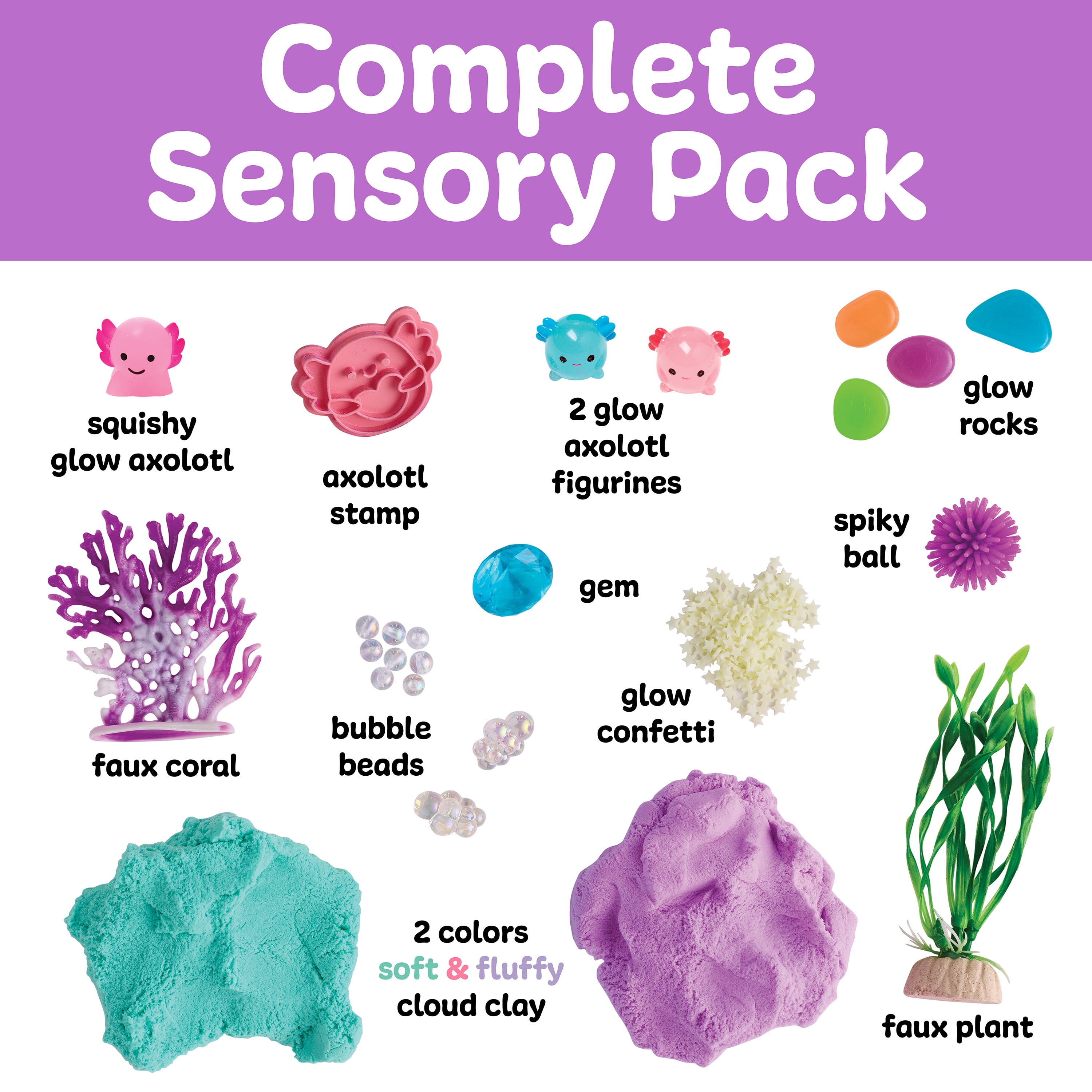 Creativity for Kids Axolotl Sensory Activity Set (Pastel, 1 Pack) w5owq - Image 2