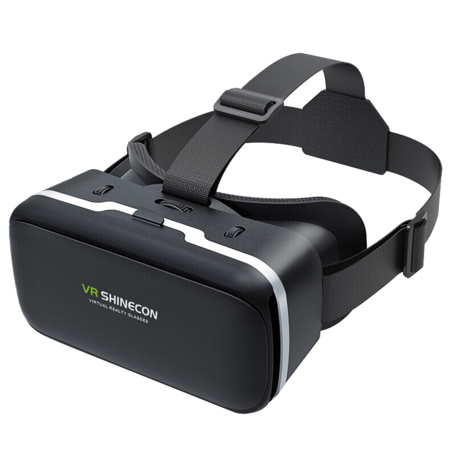 Uscallm Virtual Reality VR Headset for Smartphones, Immersive 3D Gaming and Movie Glasses (Black, One Size) 1oex0