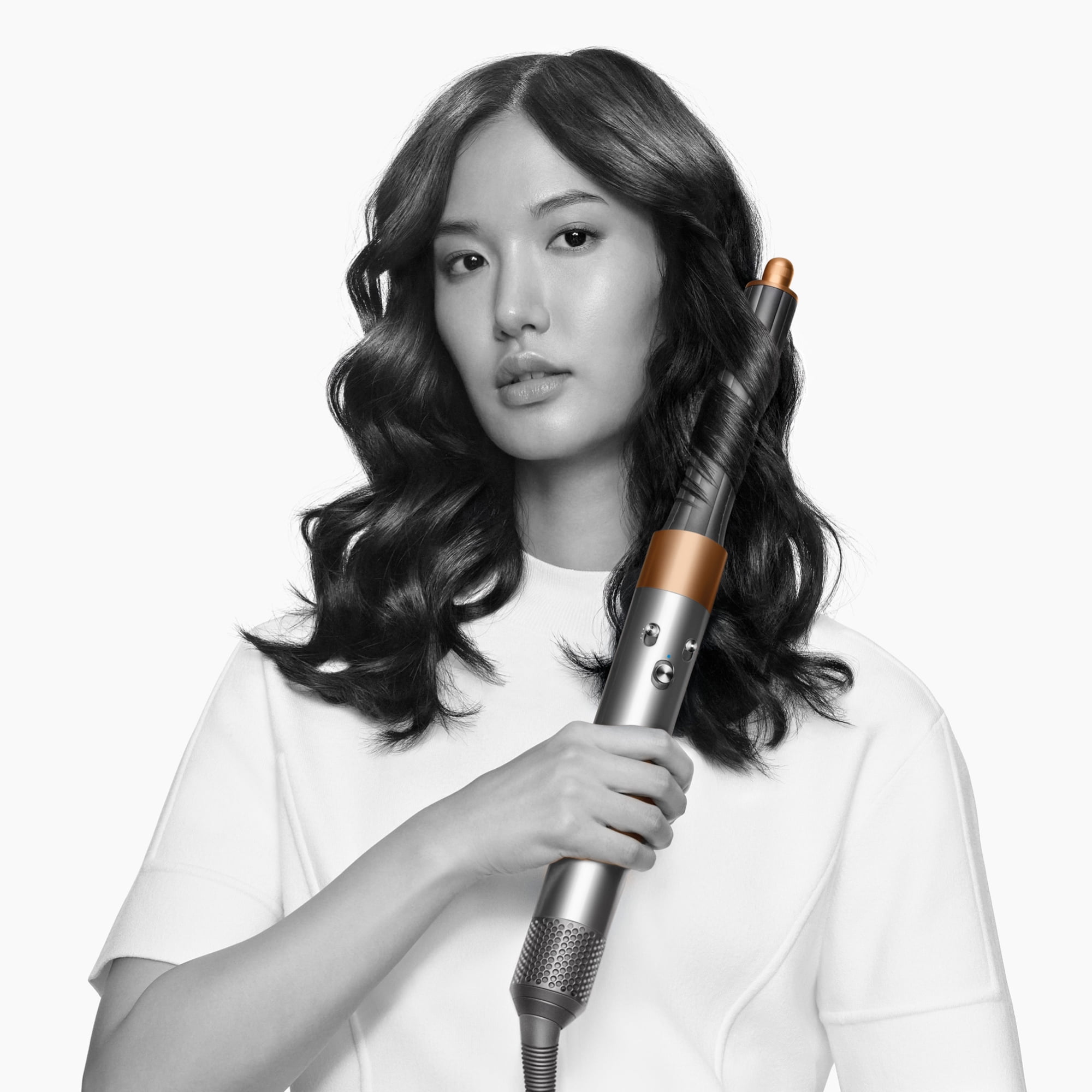 Dyson Airwrap Multi-Styler Complete Long Diffuse Hair Styling Tool (Nickel/Copper, Refurbished) jivlj