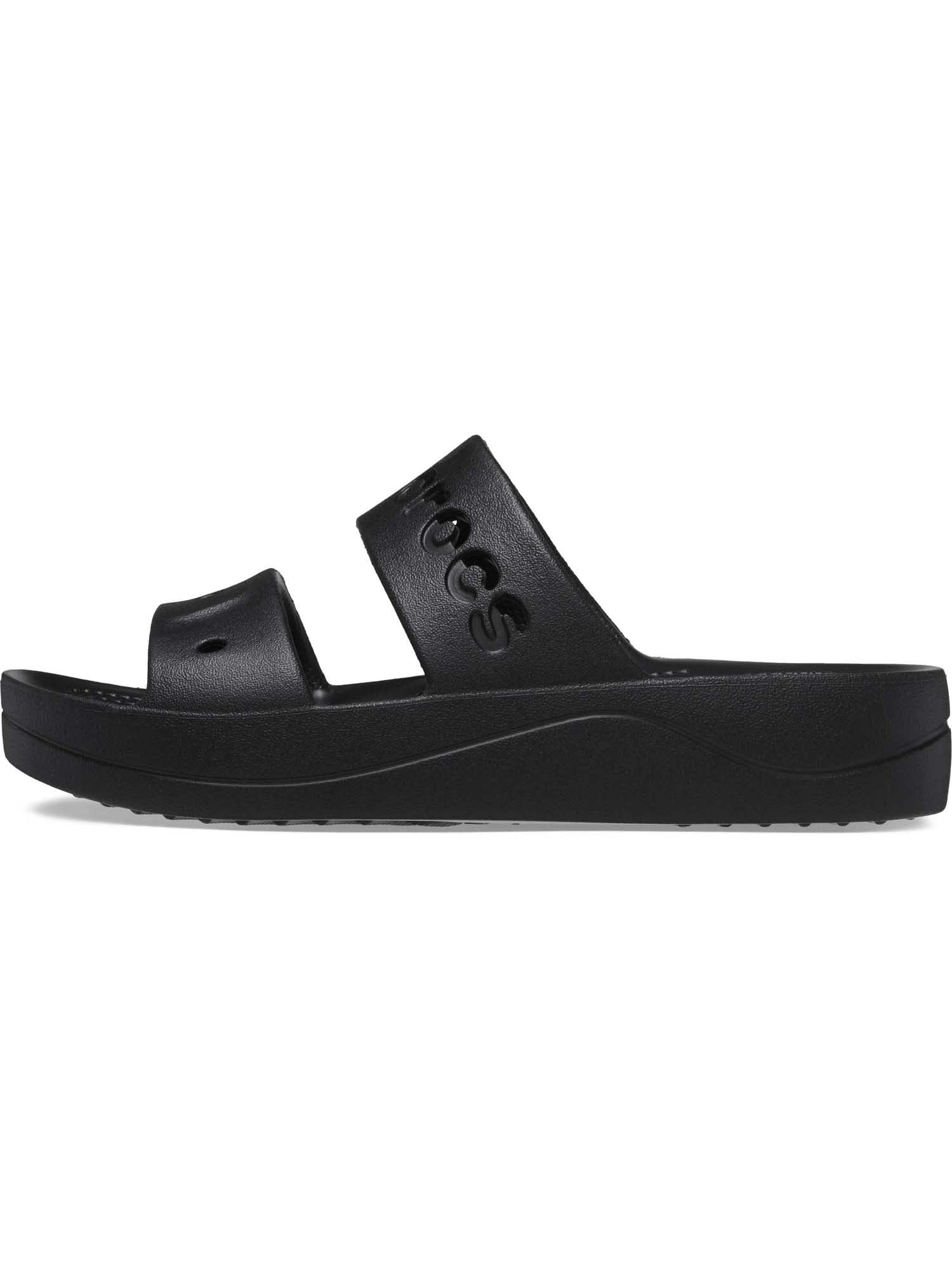 Crocs Baya Platform Slide Sandals Lightweight Comfortable Slip-on Footwear (Black, 8 US) c32ag