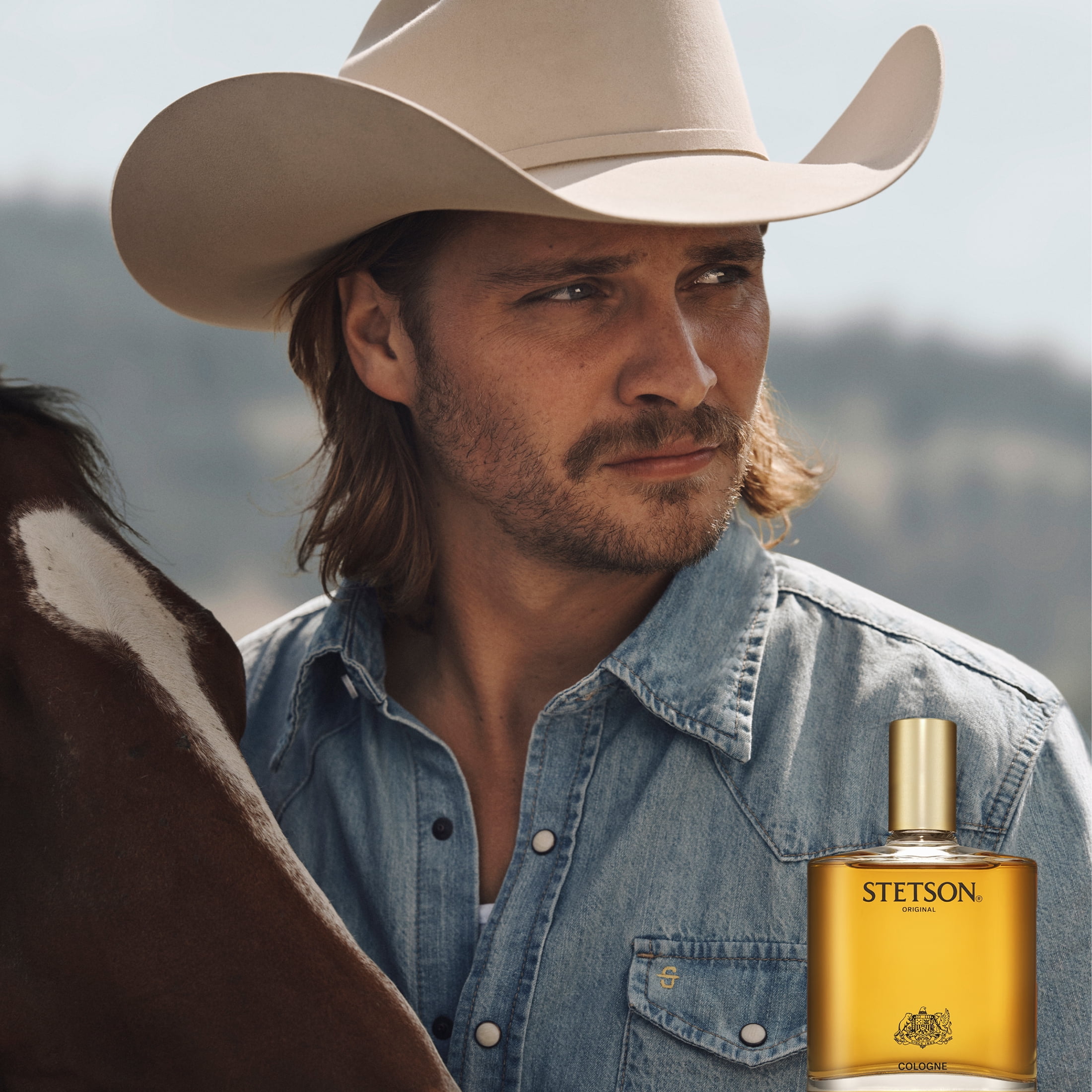Stetson Original Eau de Cologne for Men, Classic Woody Musk Fragrance (3.5 fl oz) d5tn2