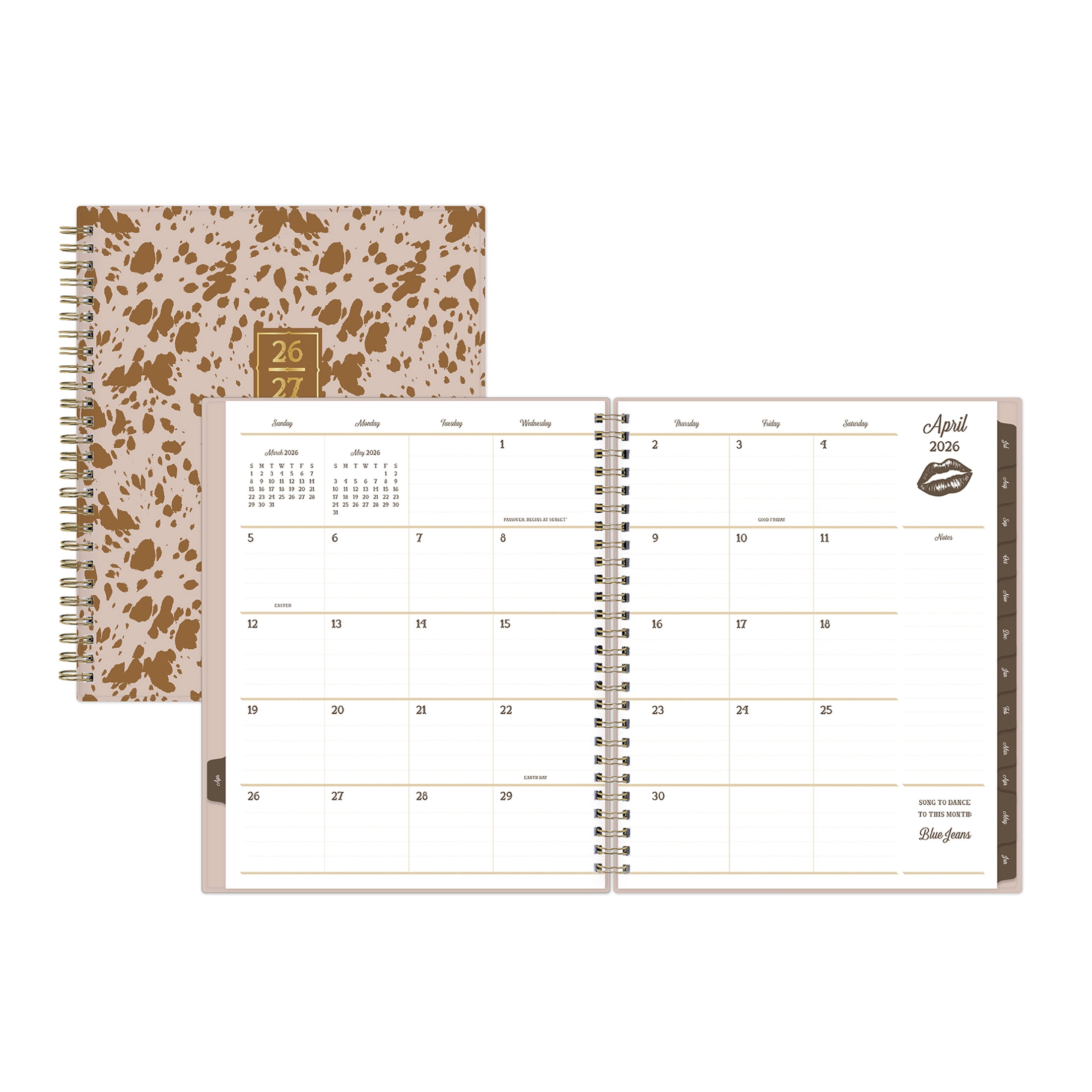 Blue Sky Jessie James Decker Academic Planner, Weekly & Monthly Organizer, Highland Tan (7 in x 9 in, 15-Month) y56mn