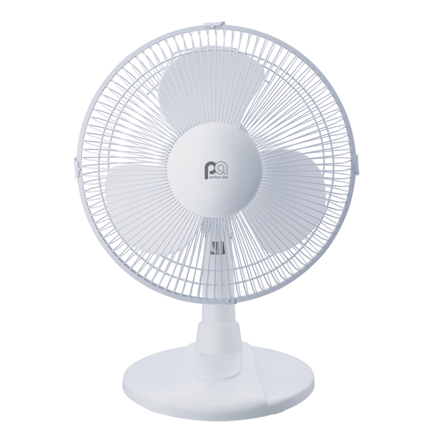 Perfect Aire Oscillating Table Fan with 3 Speed Settings and Adjustable Tilt (White, 18 in. H x 12 in. D) id4rp