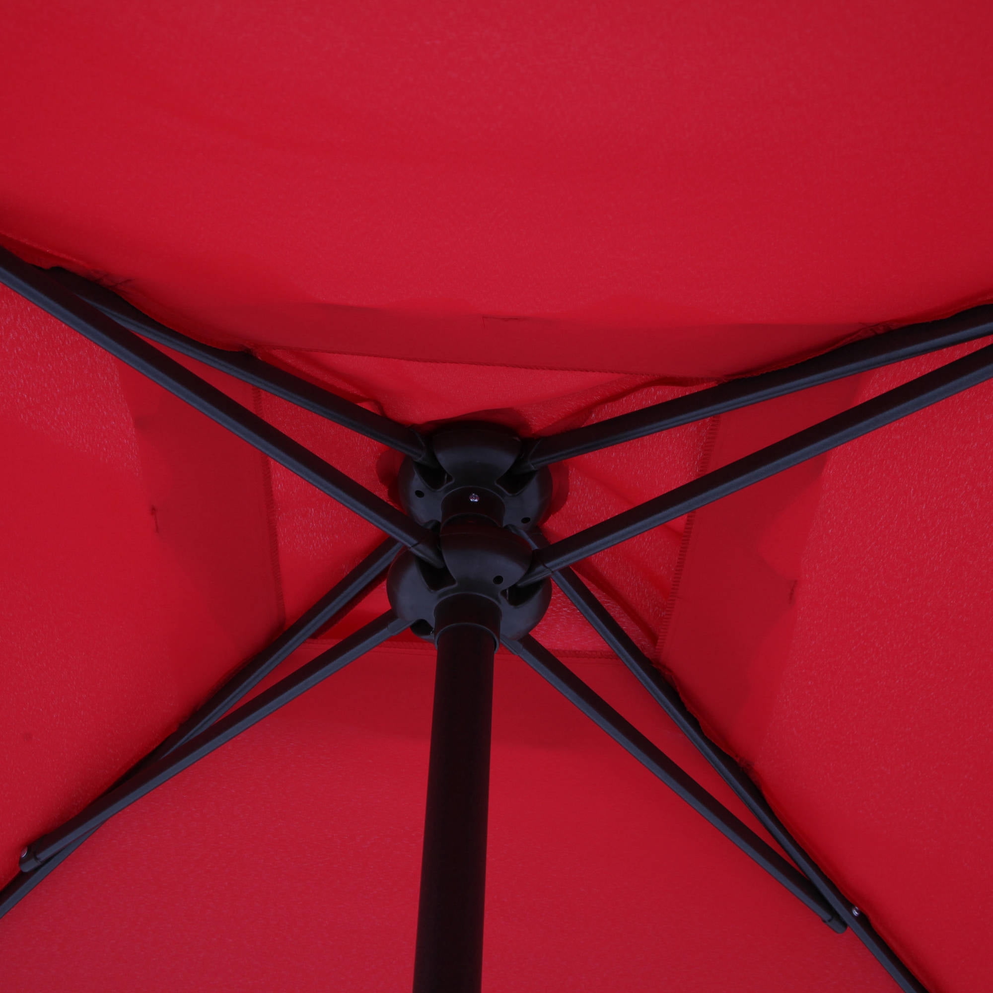 Mainstays Albany Lane 6-Piece Outdoor Patio Dining Set with Umbrella (Red, 6-Piece Set) jvyro