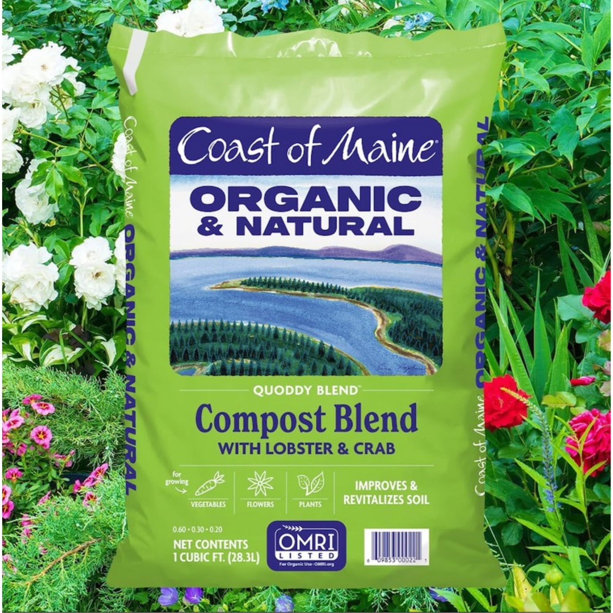 Coast of Maine Quoddy Blend Organic Compost and Soil Conditioner with Lobster and Crab (1 cu ft) bf0wh
