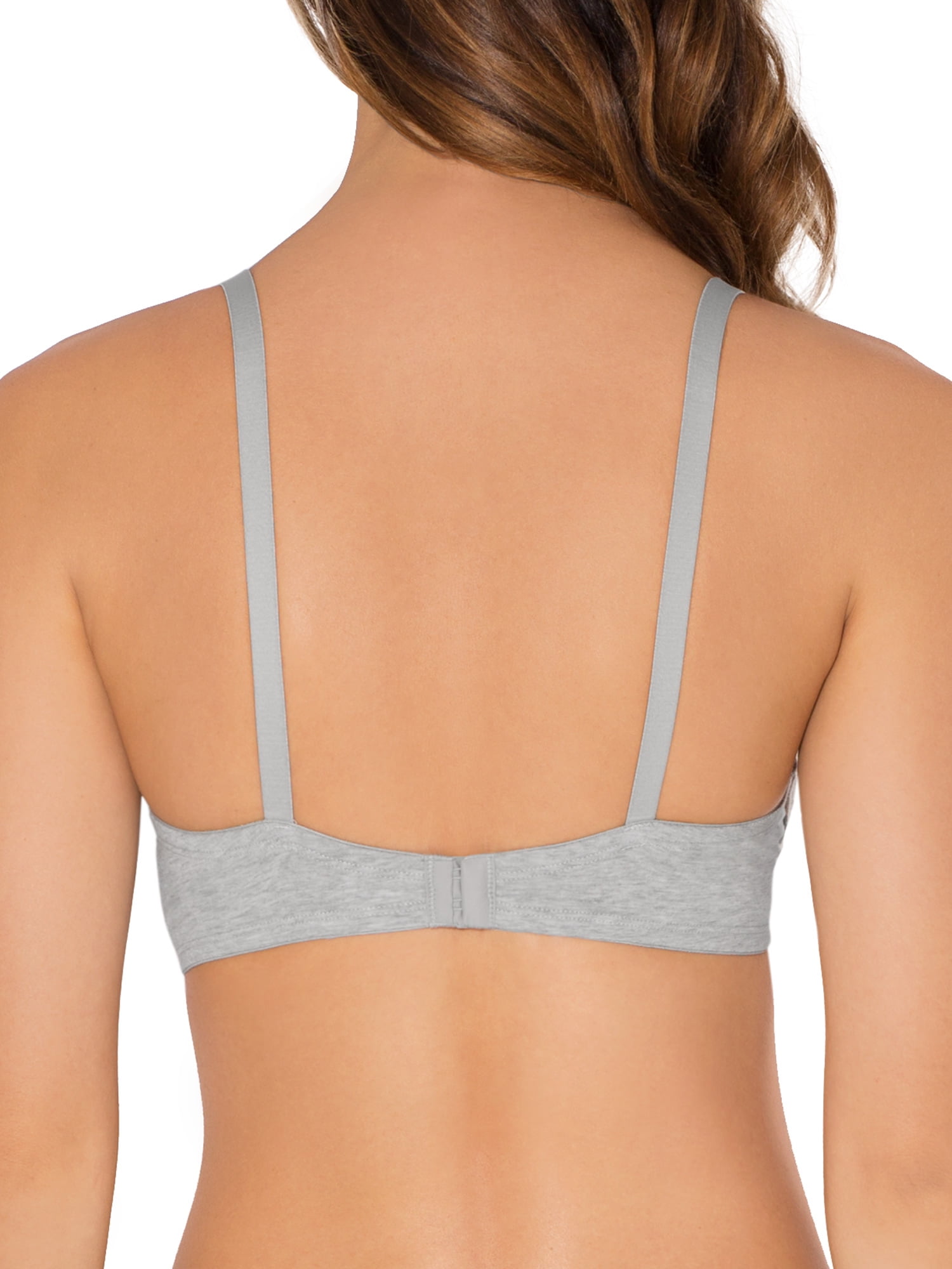 Fruit of the Loom Women's Cotton T-Shirt Bra, Comfortable Underwire Support, Everyday Fit (White, 2-Pack) xv3ed