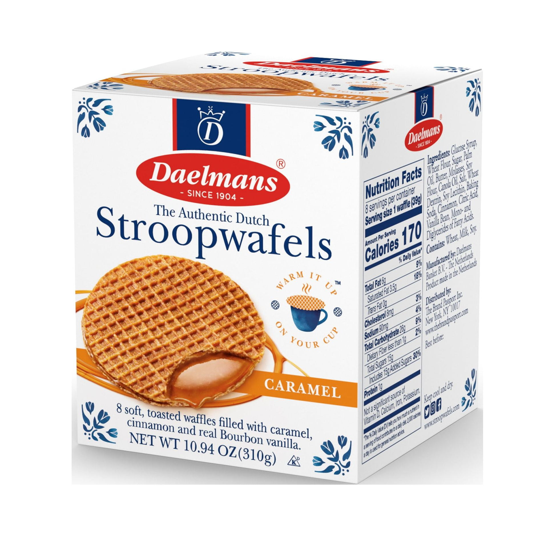 Daelmans Caramel Stroopwafels Dutch Syrup Waffle Cookies (3 Pack, 10.94 oz) 3tomx