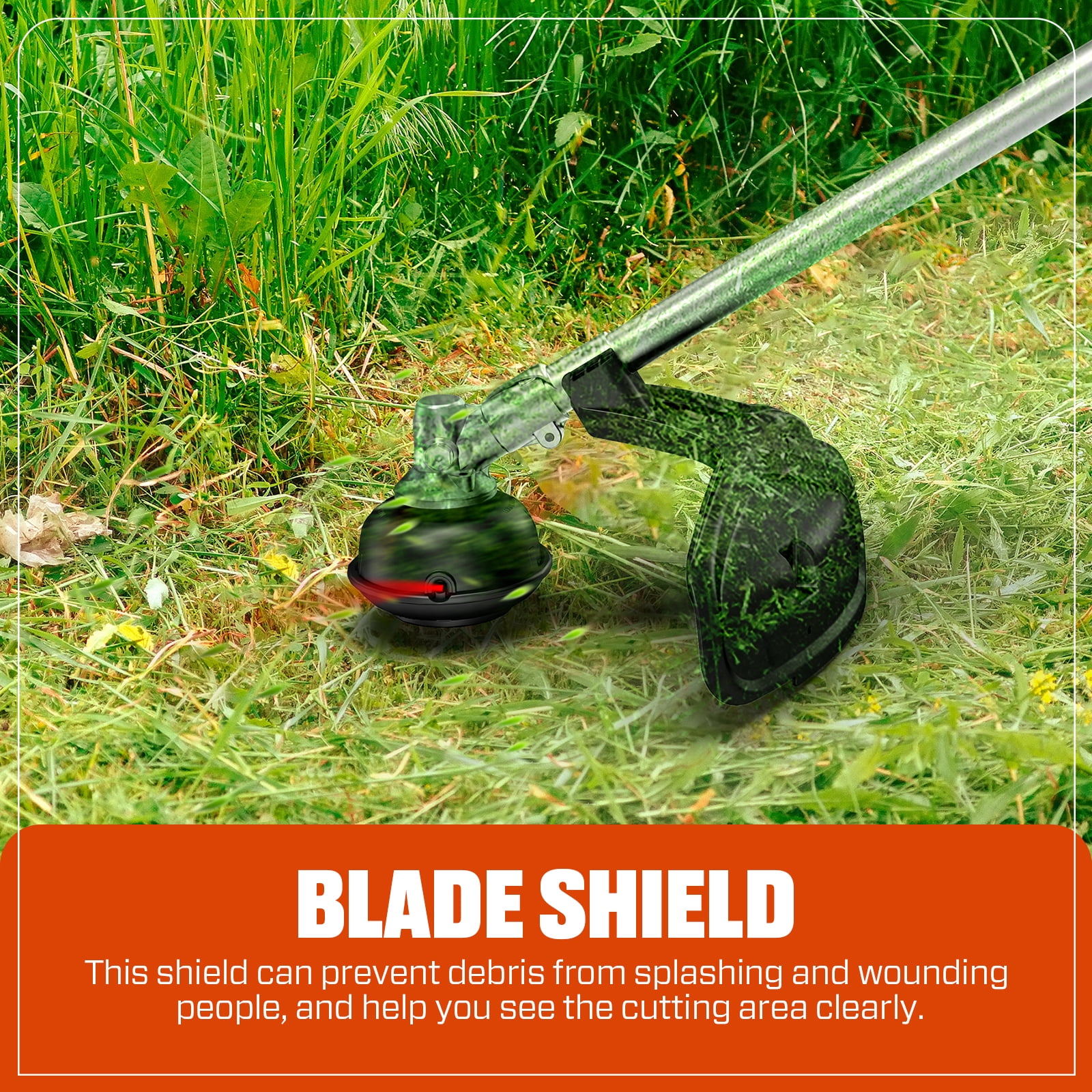 Senix 26.5cc 4-Cycle Gas String Trimmer, 17.7 in Cutting Width, Straight Shaft Weed Eater (12 lb) kshyu