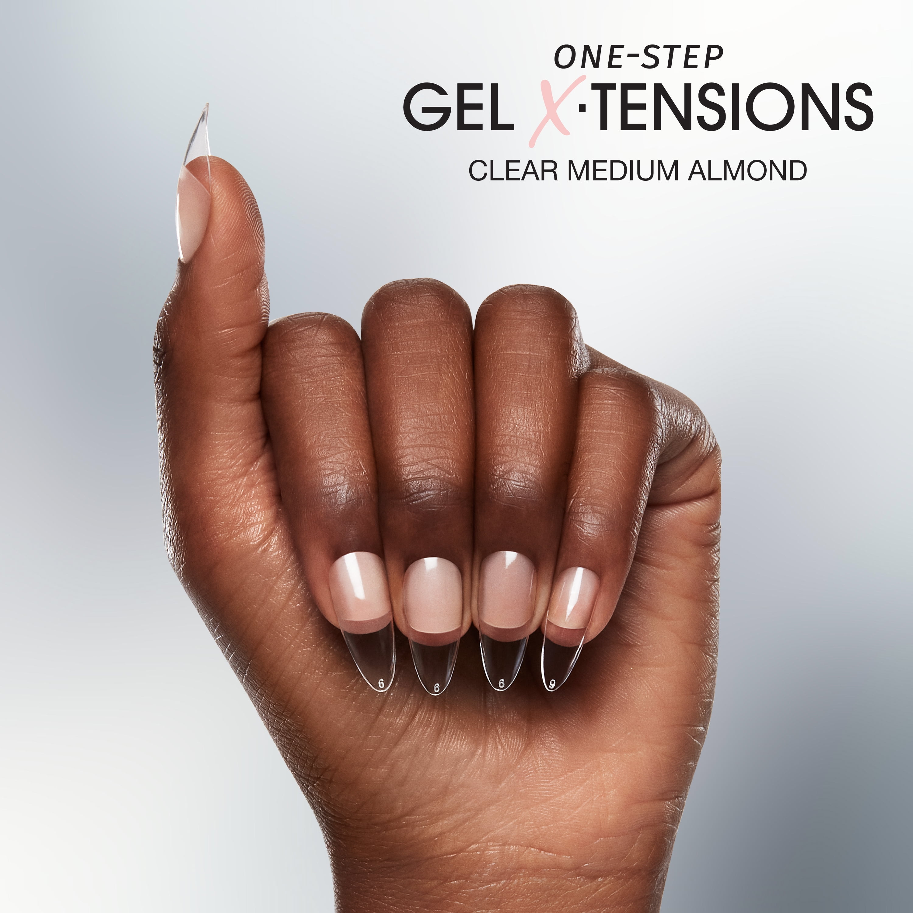 Salon Perfect Gel X-Tension Press-On Nails, Medium Almond Shape, Professional Salon Strength (Clear, 120 Count) l4apx