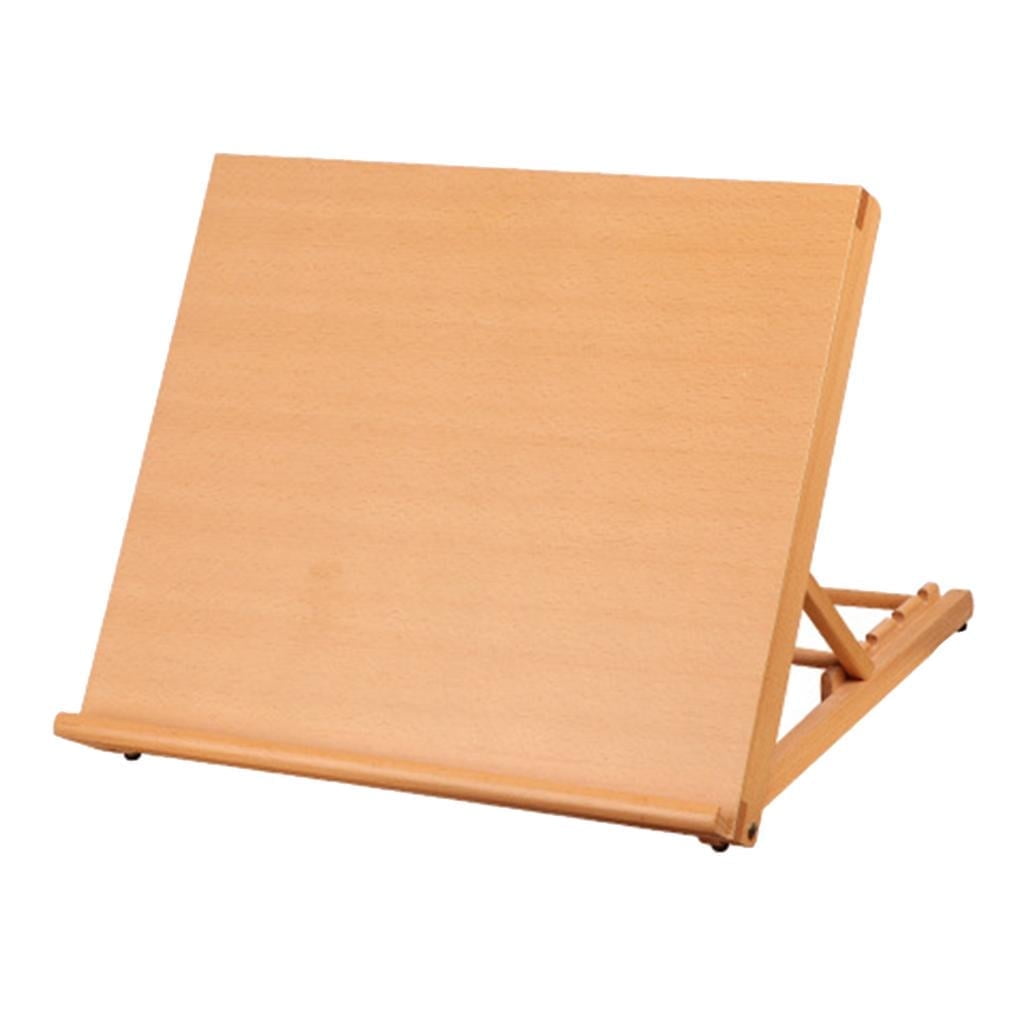 Abbraccia Wood Drafting Table Easel for Drawing and Sketching (Brown, 19.3 in x 17.3 in x 16.5 in) r3tmy