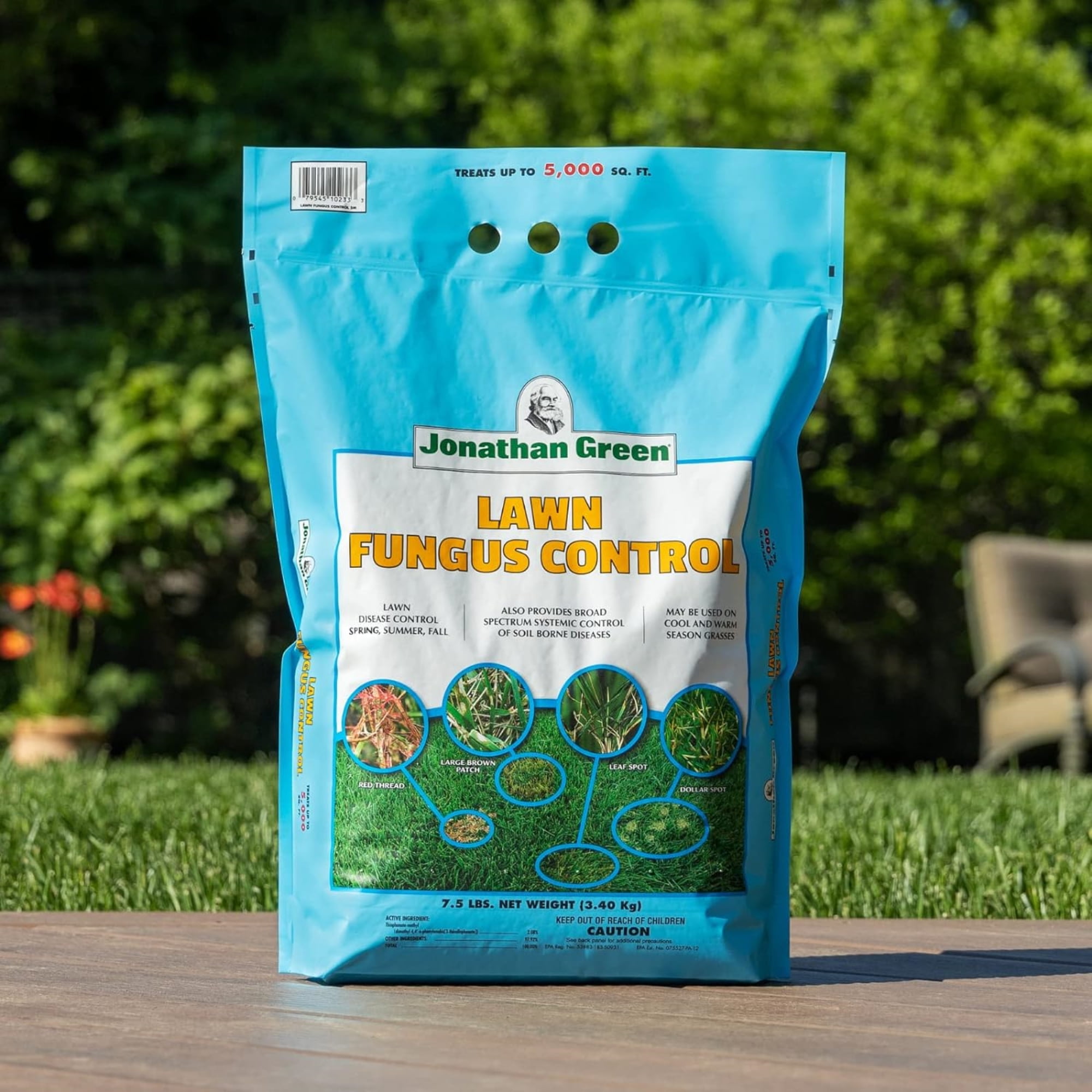 Jonathan Green Lawn Fungus Control Granules Systemic Fungicide (Green, 7.5 lb) 52lds
