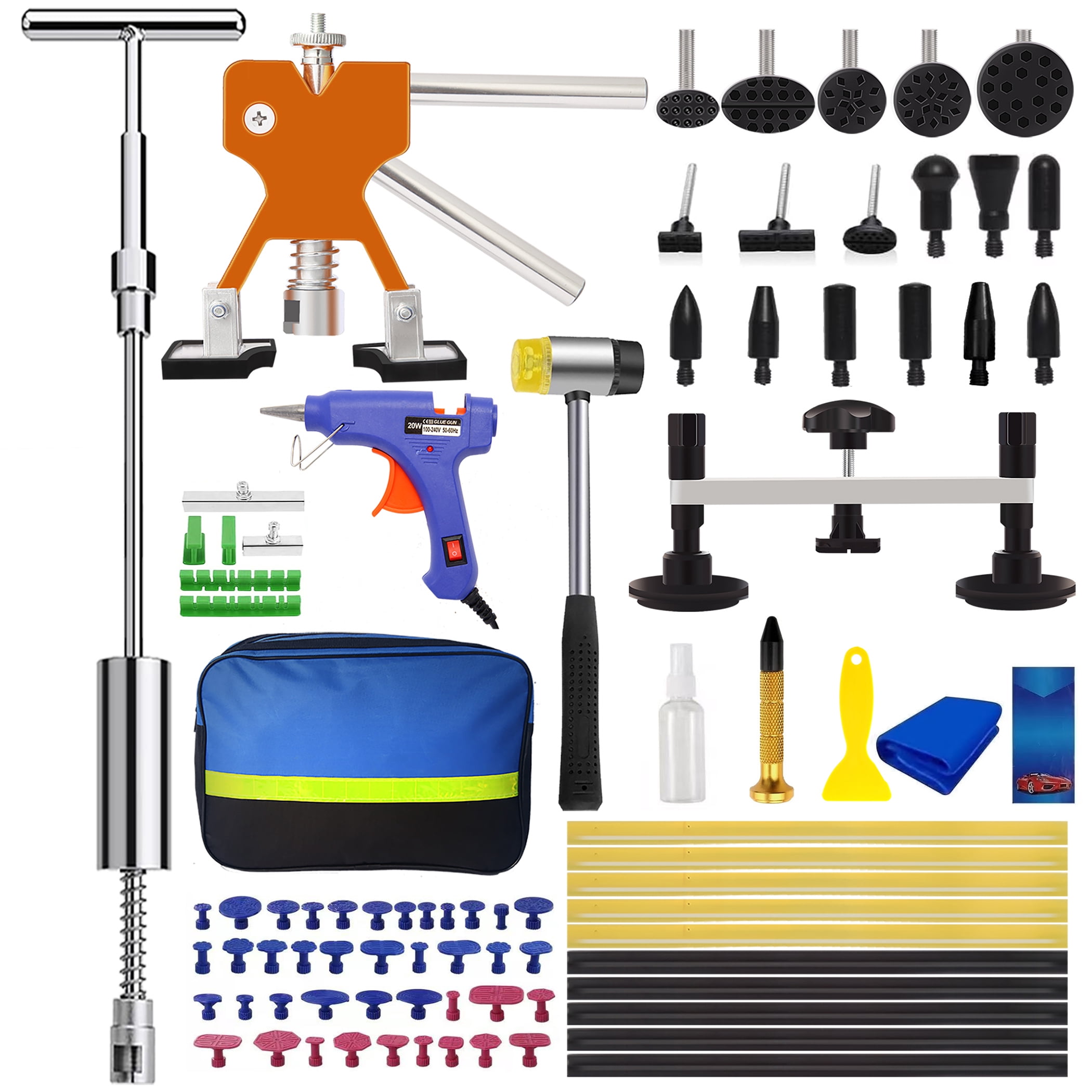 Aiqeek Paintless Auto Dent Repair Kit, Professional Bodywork Removal Tools (81 Pieces) v99nl