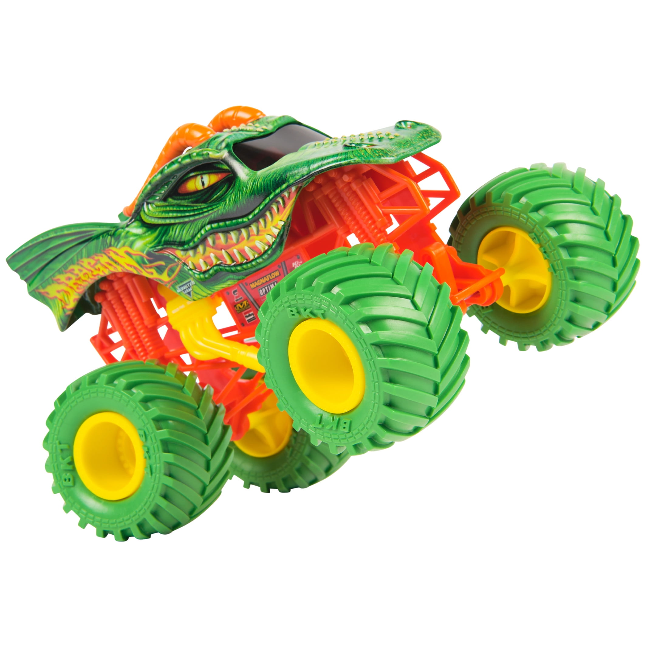 Monster Jam Official Dragon Monster Truck Die-Cast Vehicle (Blue, 1:24 Scale) s6w09