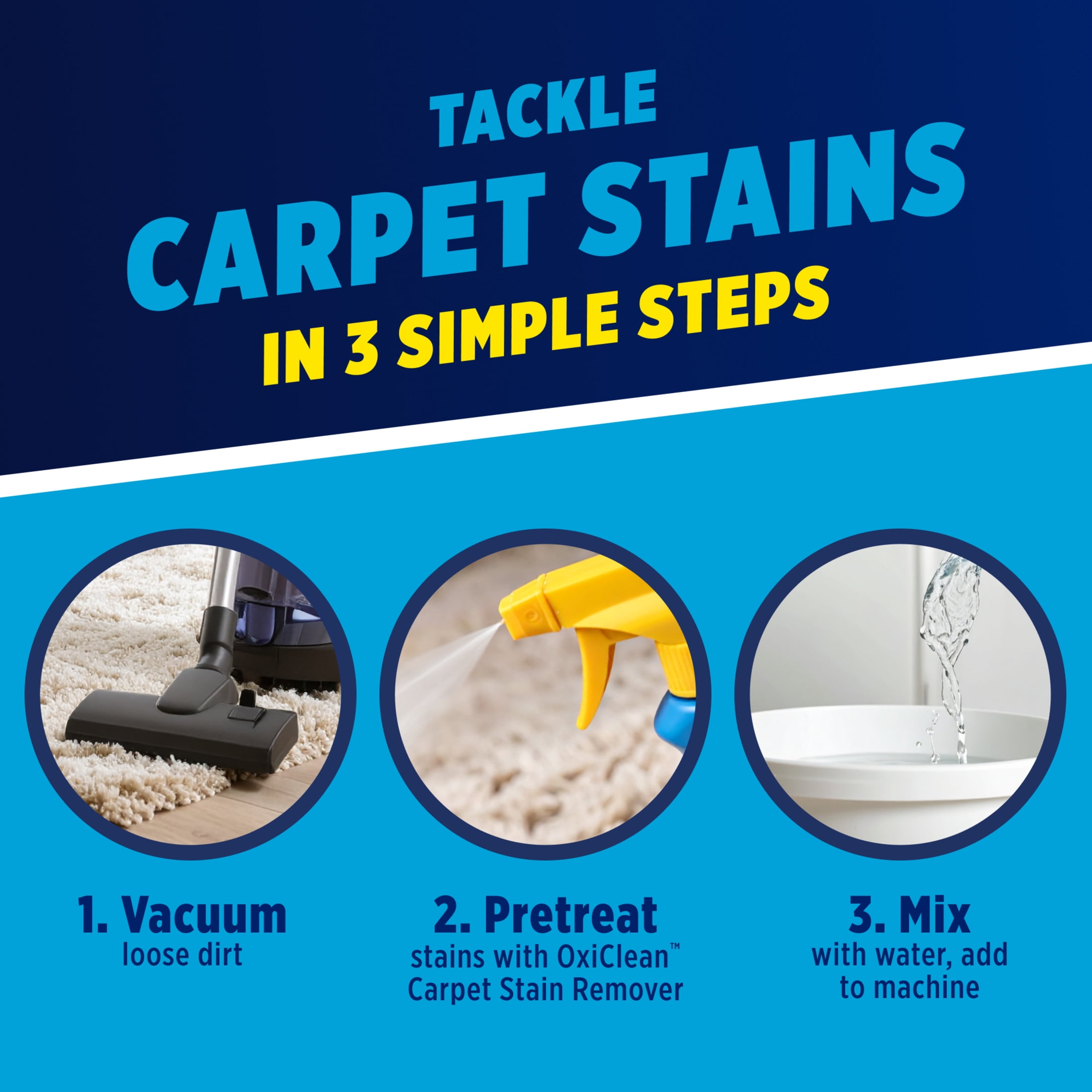 OxiClean Carpet Cleaner Liquid Solution for Steam Cleaning Machines (64 fl oz) o843f