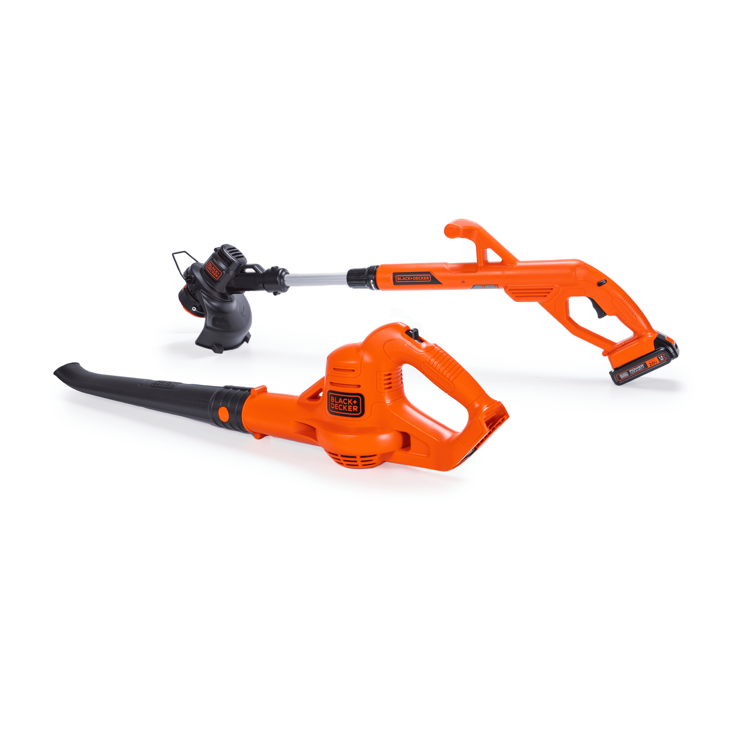 BLACK+DECKER Cordless String Trimmer and Leaf Blower Combo Kit (Black, 20V System) zlbnc