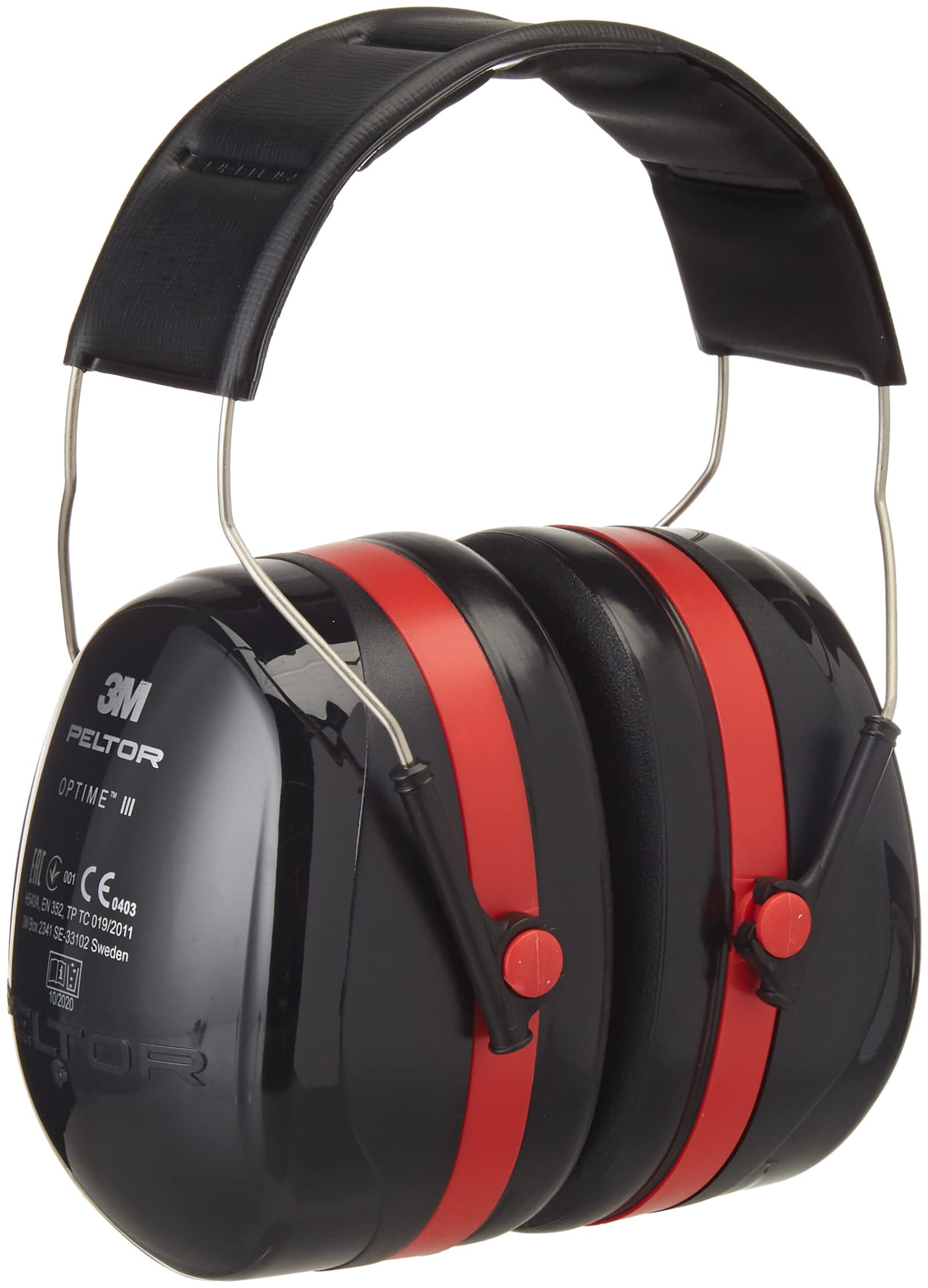 3M Peltor Optime III Hearing Protection Earmuffs (Black, One Size) q68mp