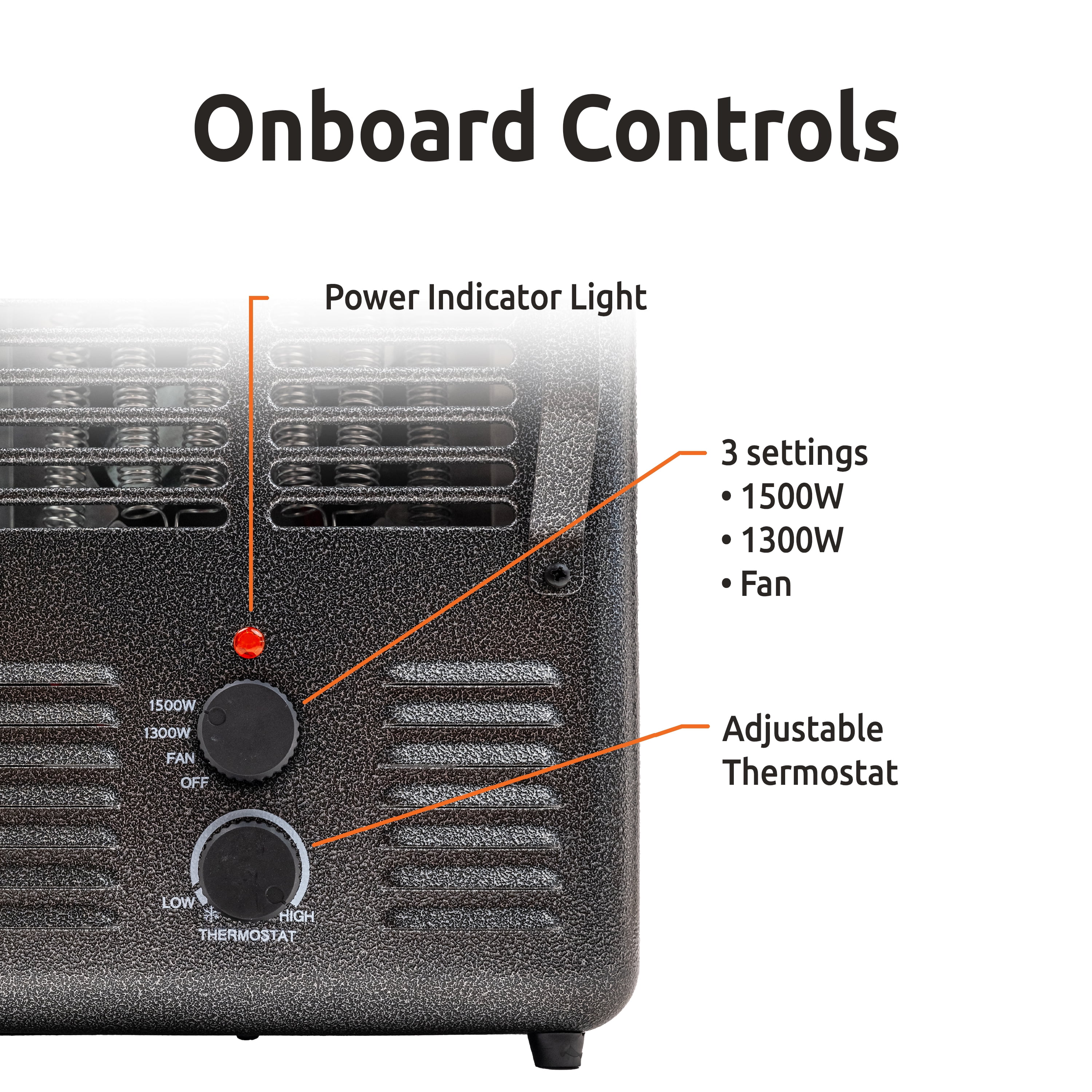 EZ-Heat Milkhouse Utility Space Heater with Adjustable Thermostat (Grey, 14.44 in x 10.5 in x 7.4 in) sl8ov