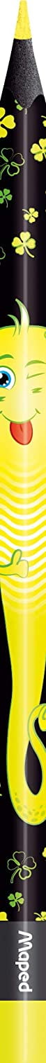 Maped Color'Peps Monster Coloring Pencils, Triangular Grip, Break-Resistant Resin Lead (24 Count) zx5j9