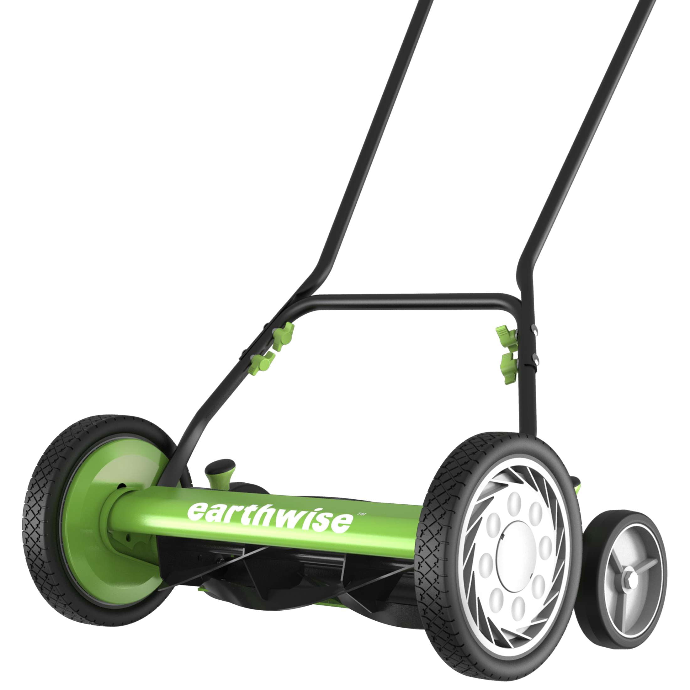 EarthWise 16 in 5-Blade Push Reel Mower (Grey, 16 in) stsvq
