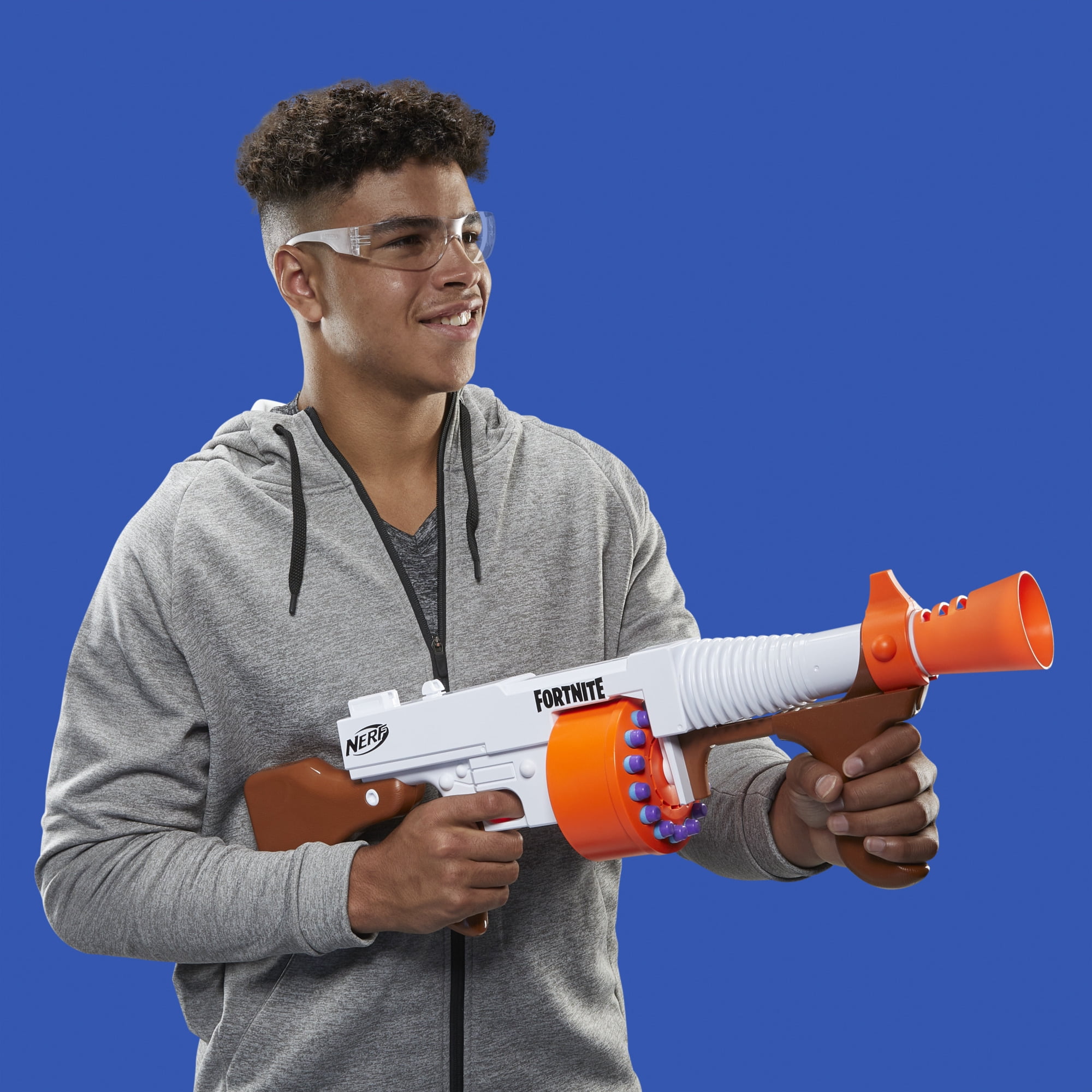Nerf Fortnite DG Blaster with Rotating 15-Dart Drum and Pump Action (15-Pack) xc45y