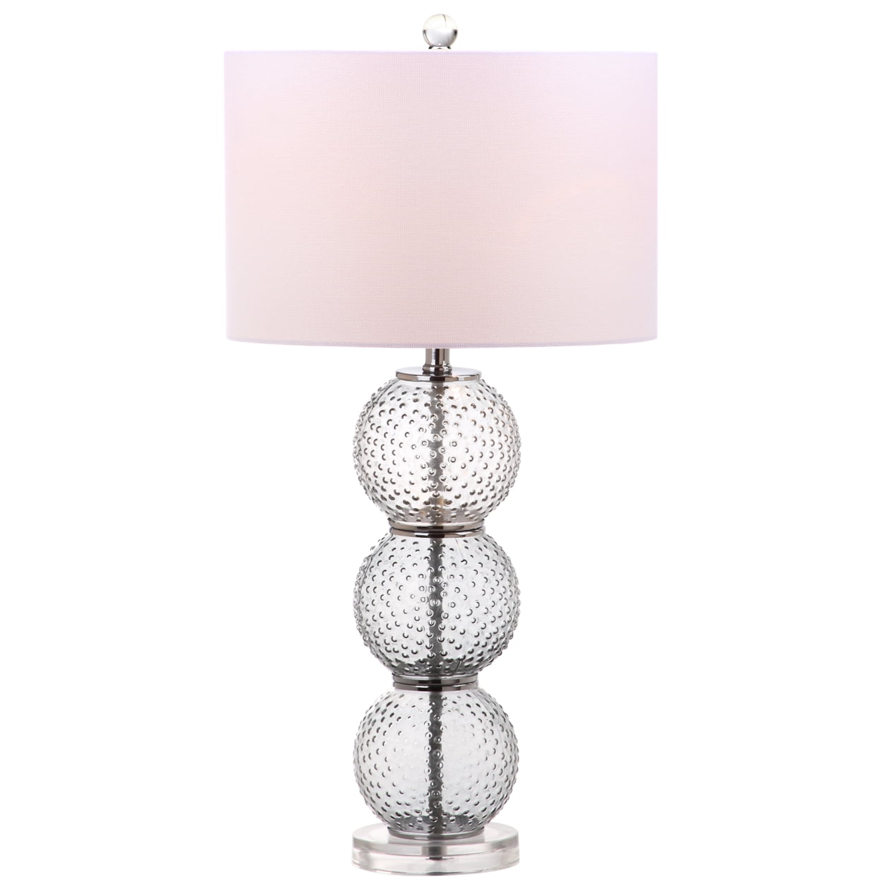 Safavieh Port Robert Glass Table Lamp Set (Smoke, 28.5 in. H, Set of 2) 5s3hy