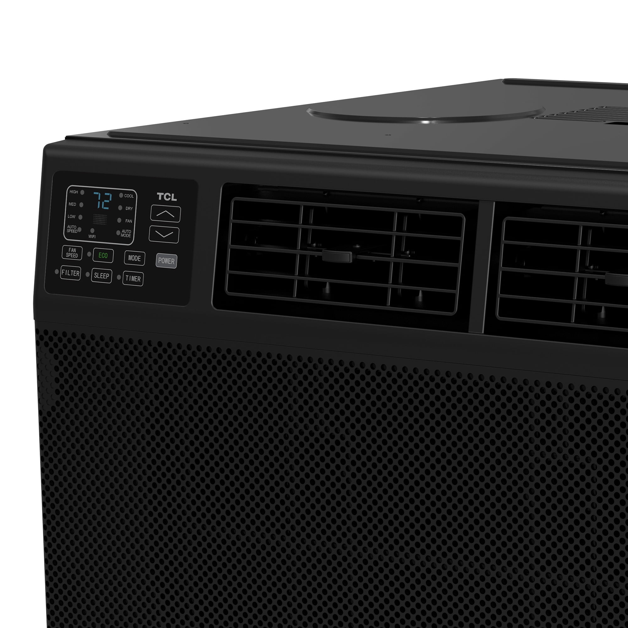 TCL 8,000 BTU Smart Window Air Conditioner, 3-in-1 AC, Fan & Dehumidifier with App & Voice Control (Black, 250 Sq ft) sv9nk