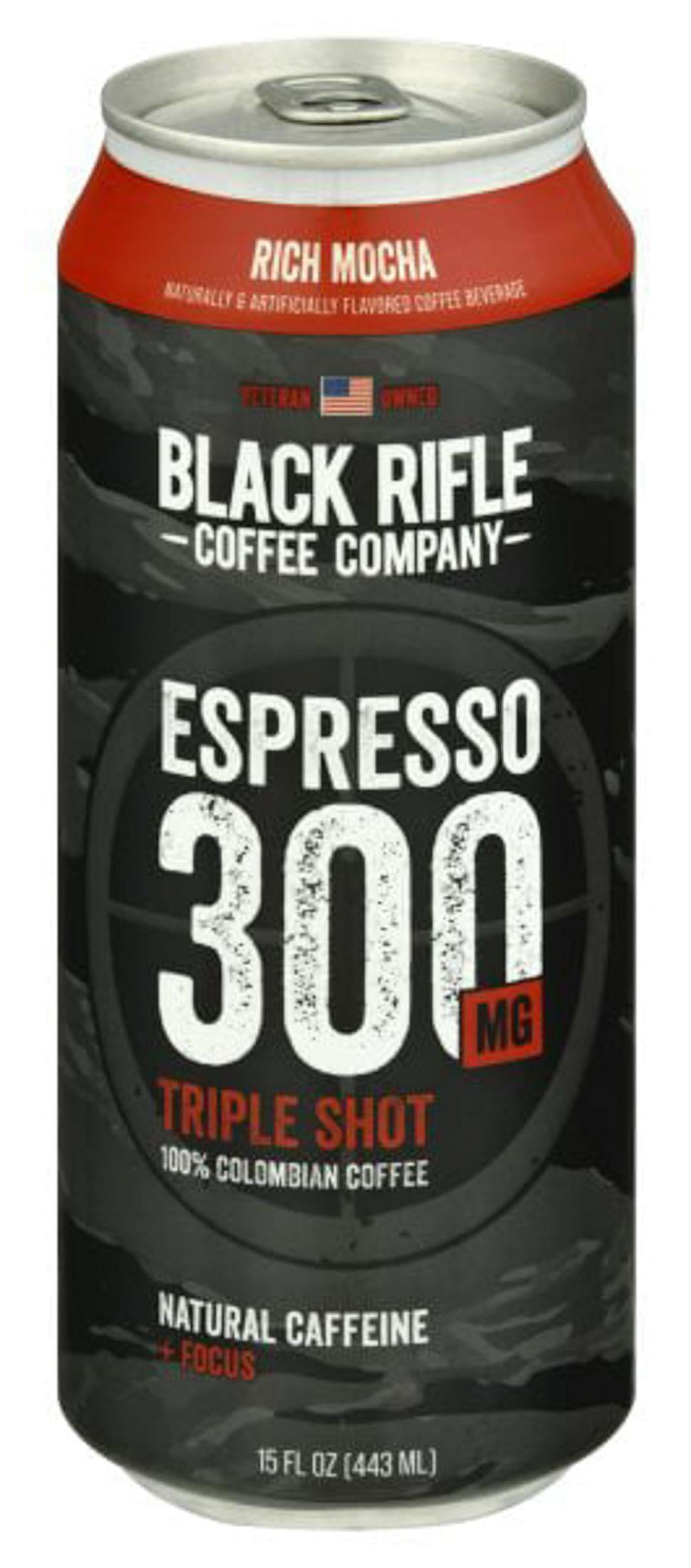 Black Rifle Coffee Company Ready to Drink Iced Espresso Triple Shot, Rich Mocha (15 oz) 5culv