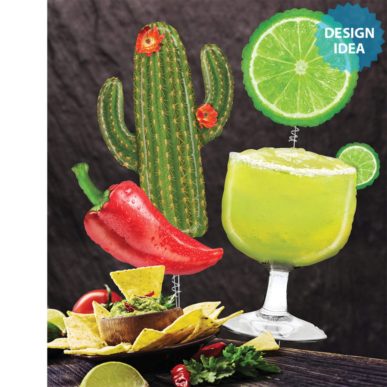 Fun Express Margarita Mylar Balloon (Green, 40 in) au5ou