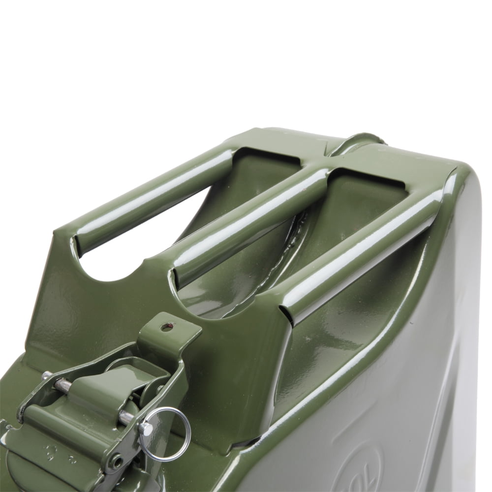 Ktaxon Portable Fuel Storage Container, Heavy-Duty Steel Emergency Backup Gas Carrier (Army Green, 5 gal) p4vv3