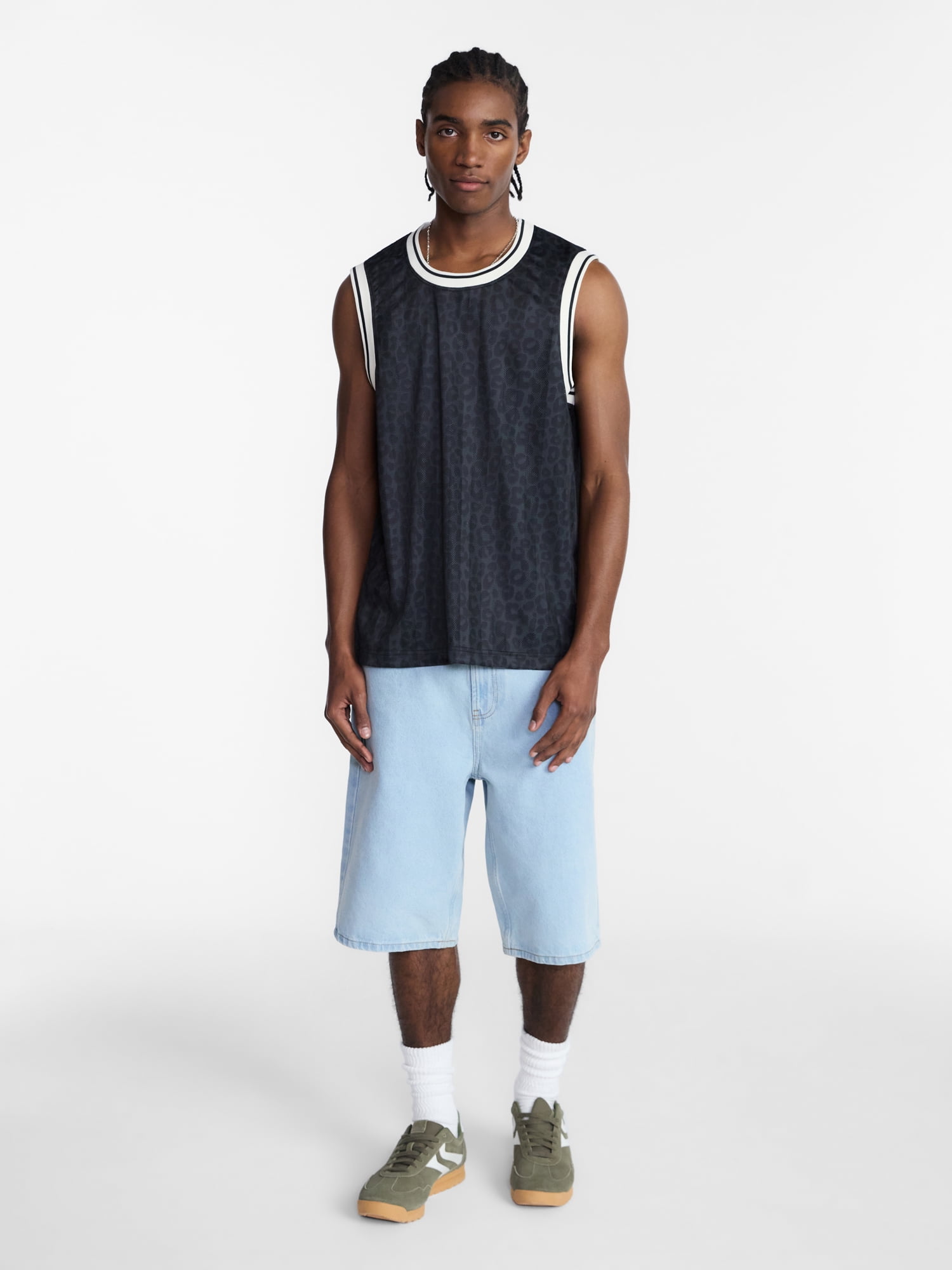No Boundaries Men's Mesh Tank Top Breathable Sleeveless Athletic Shirt (Assorted Colors, XS-4XLT) ntkh7