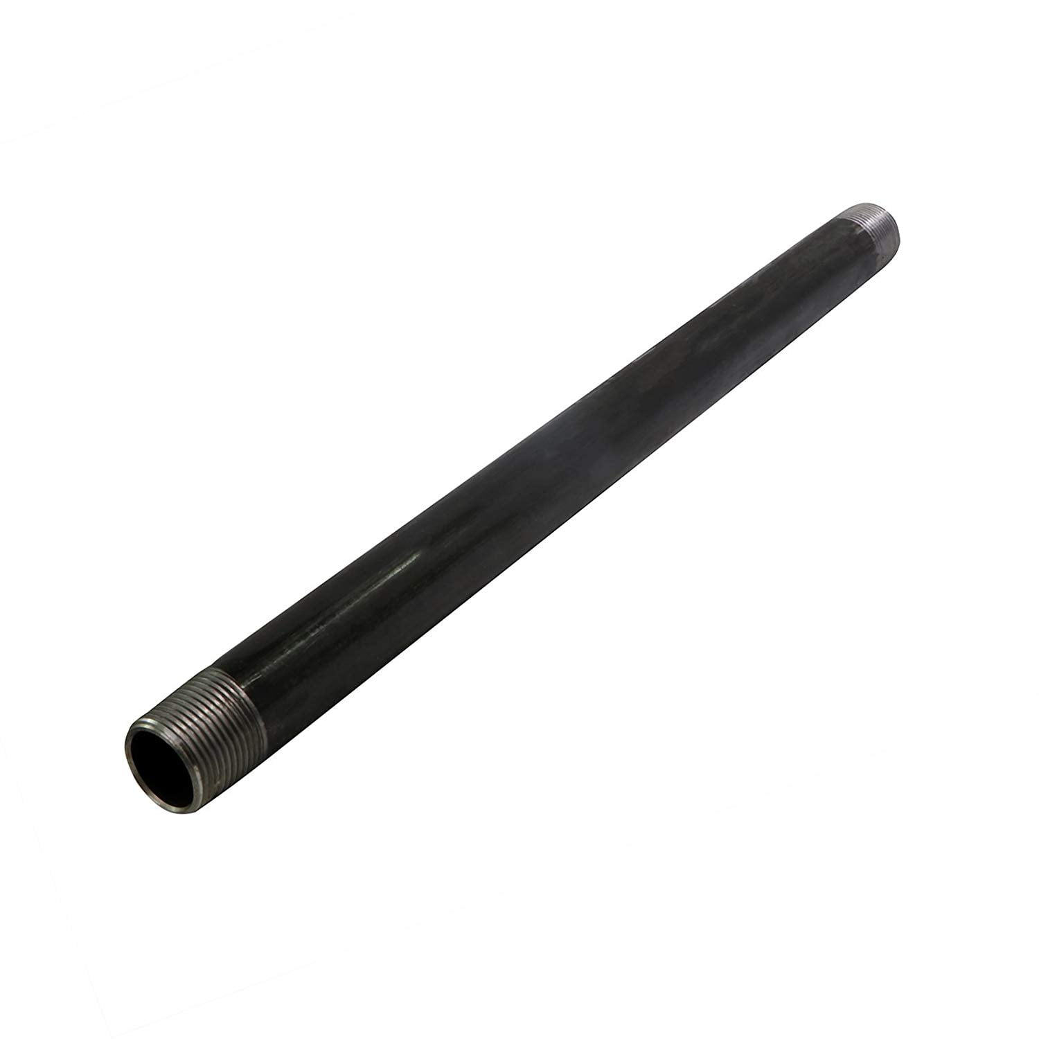 Supply Giant Black Steel Pipe, Schedule 40 Threaded Fitting for Plumbing and Industrial Decor (Black, 2 in x 72 in) 4td0z