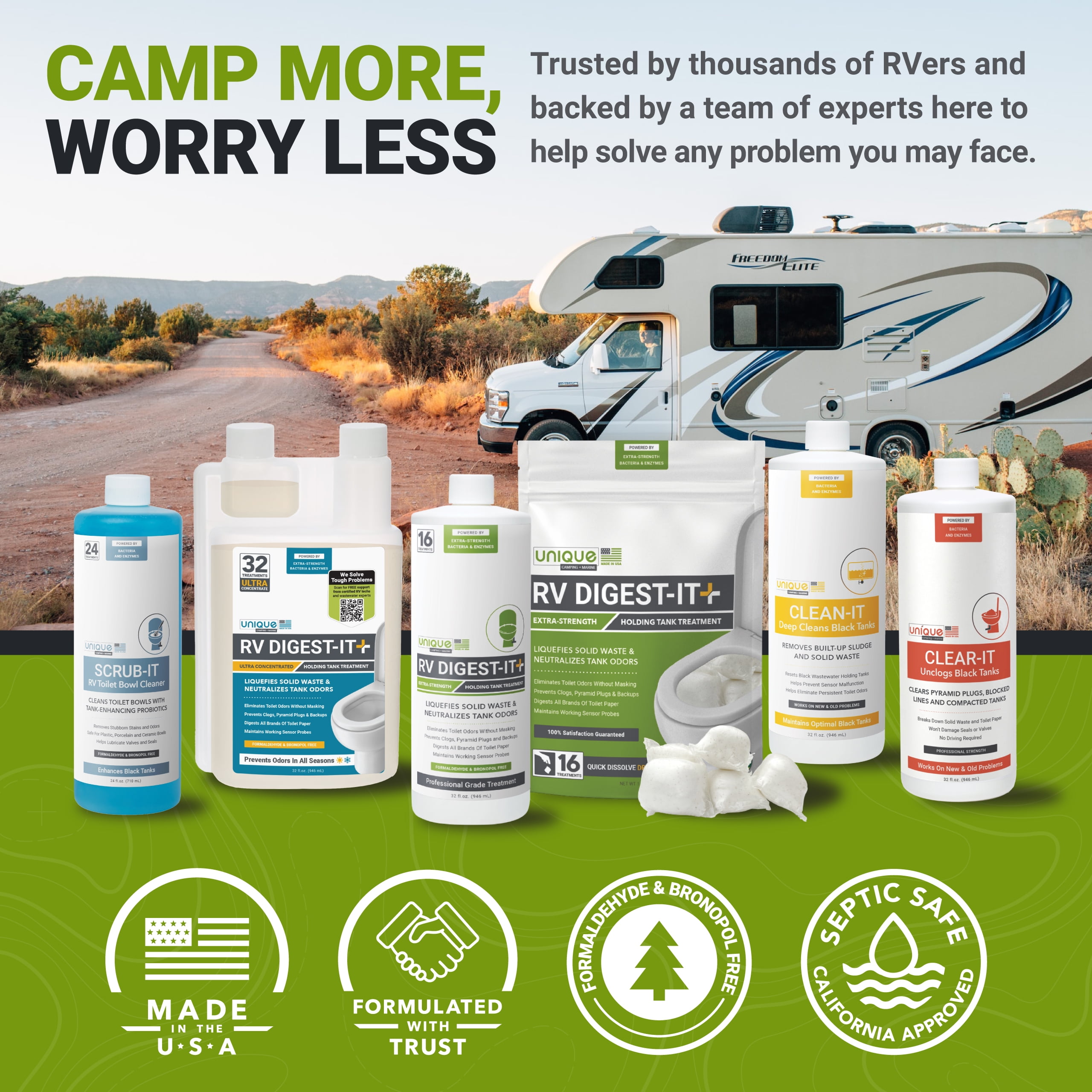 Unique RV Digest-It Classic Holding Tank Treatment (32 fl oz) z77wj