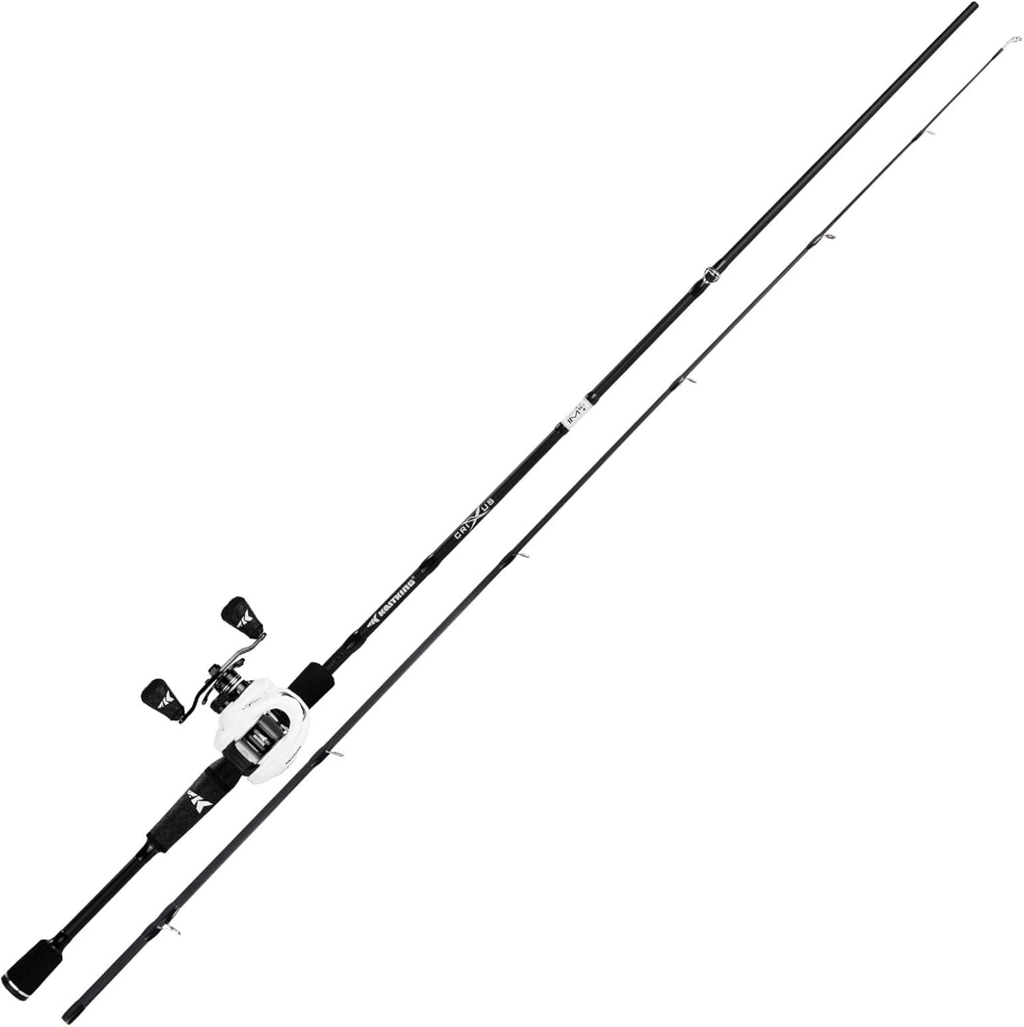 KastKing Crixus Baitcasting Fishing Rod and Reel Combo (Left Handed, 6 ft 6 in, Medium Heavy) 1hasj