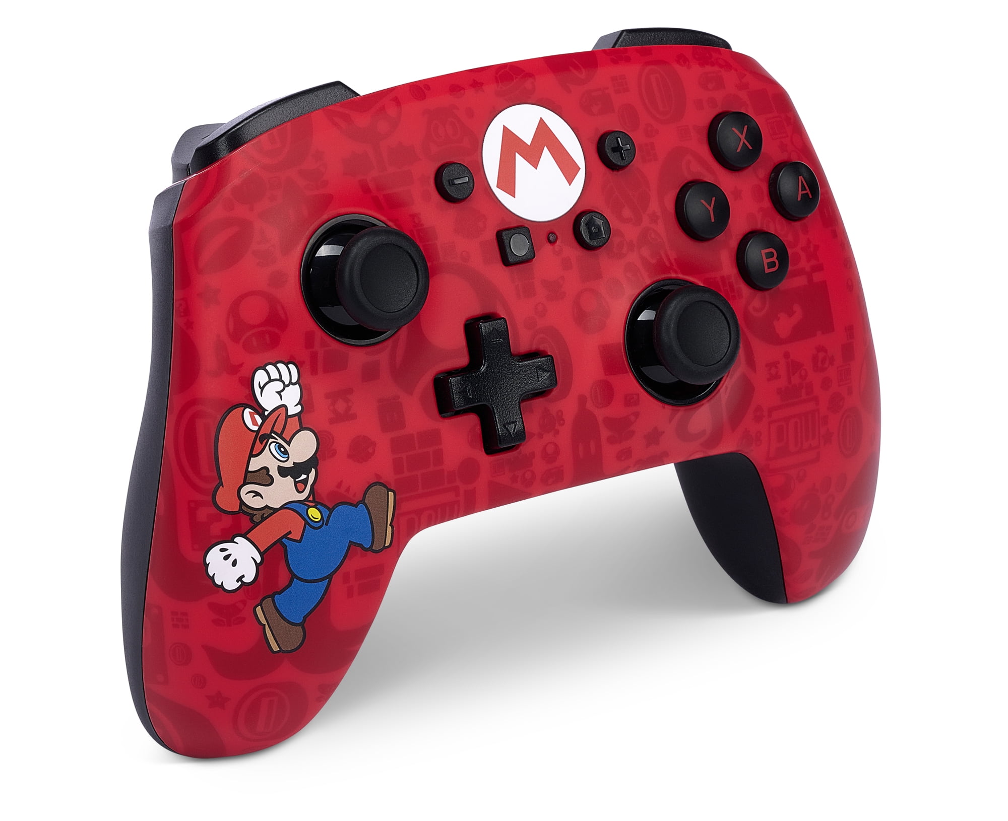 PowerA Enhanced Wireless Controller for Nintendo Switch - Here We Go Mario (1 Count) xm32k