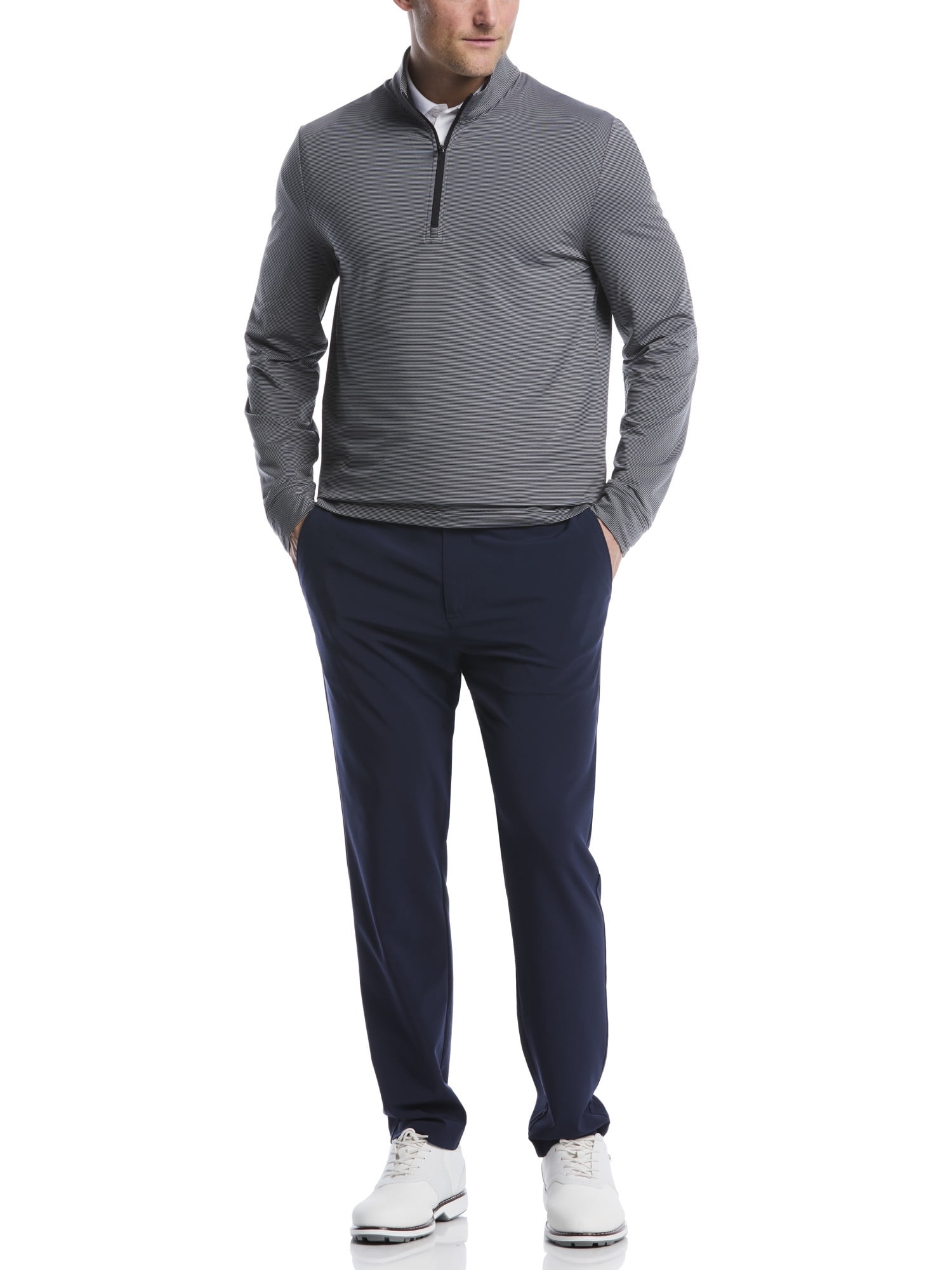 Ben Hogan Men's Performance Long Sleeve Golf Mock Neck 1/4 Zip Sweater (Black, Small) b9cou