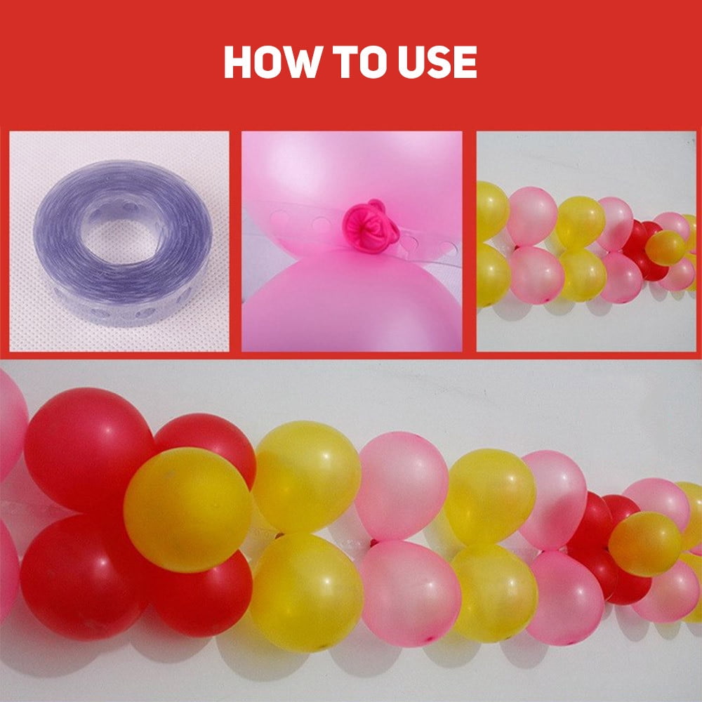 WICVIK Balloon Arch Strip Kit for Garland (Clear, 16.4 ft) lgz8h