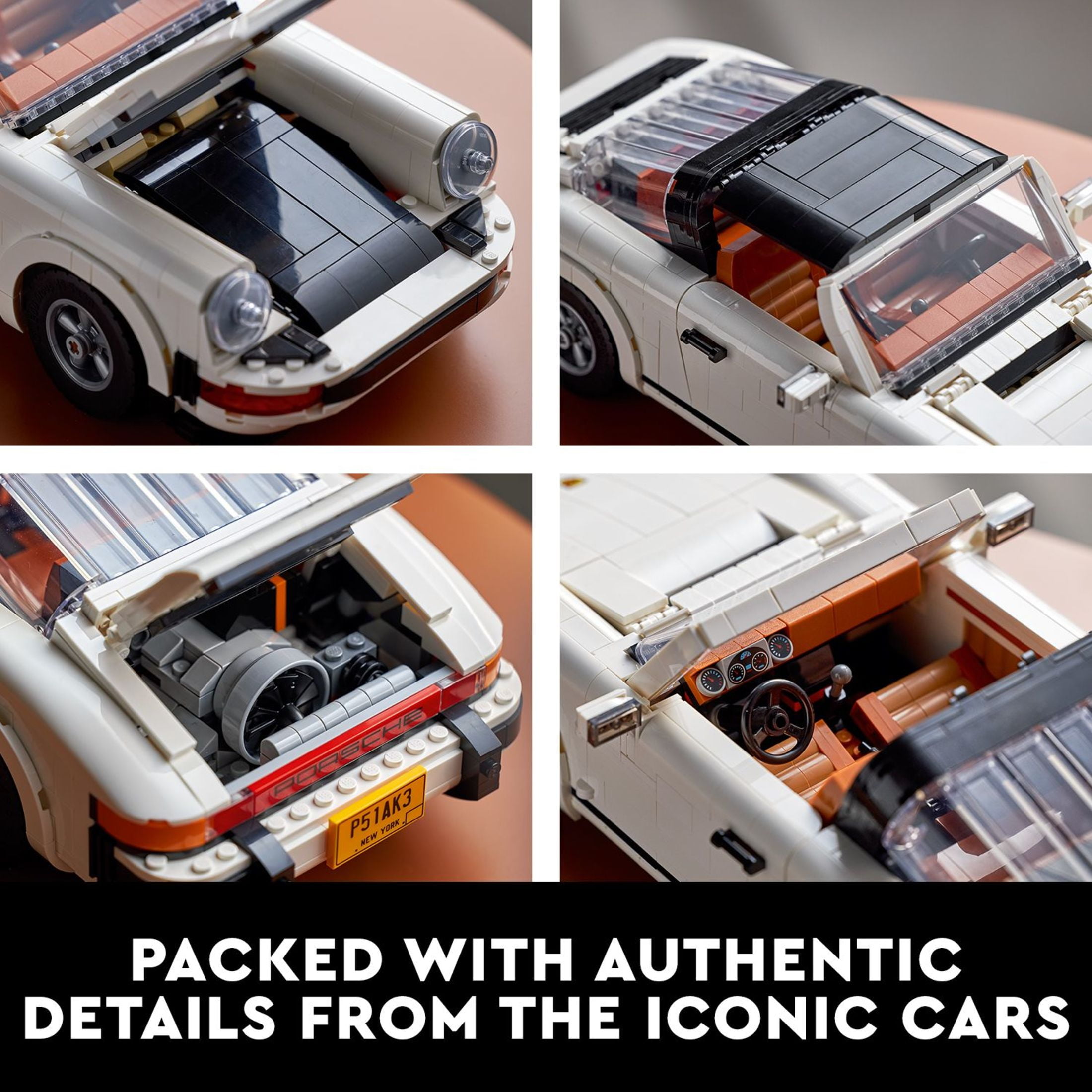 LEGO Icons Porsche 911 10295 Building Kit, 2-in-1 Collectible Turbo and Targa Model Car Set for Adults gswch